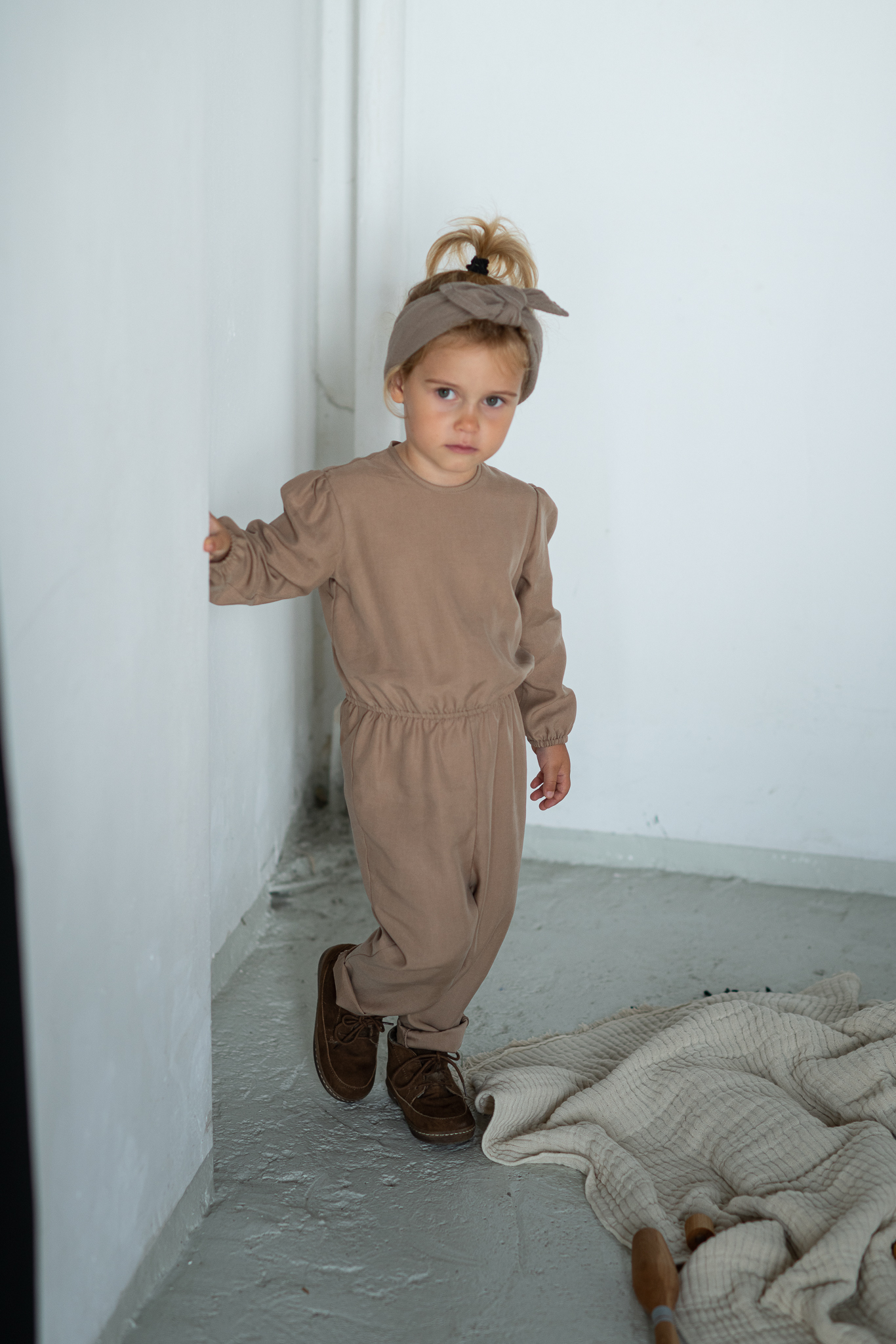 Tencel Jumpsuit - Hellbraun