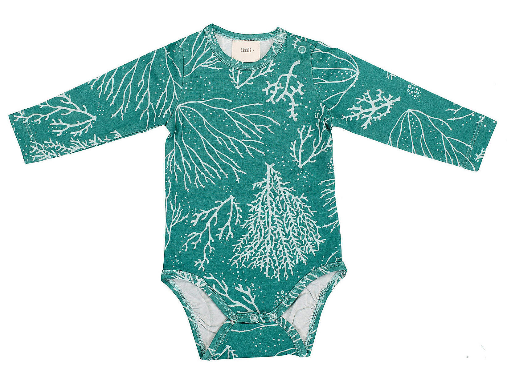 Bodysuit Longsleeve Corals Aqua