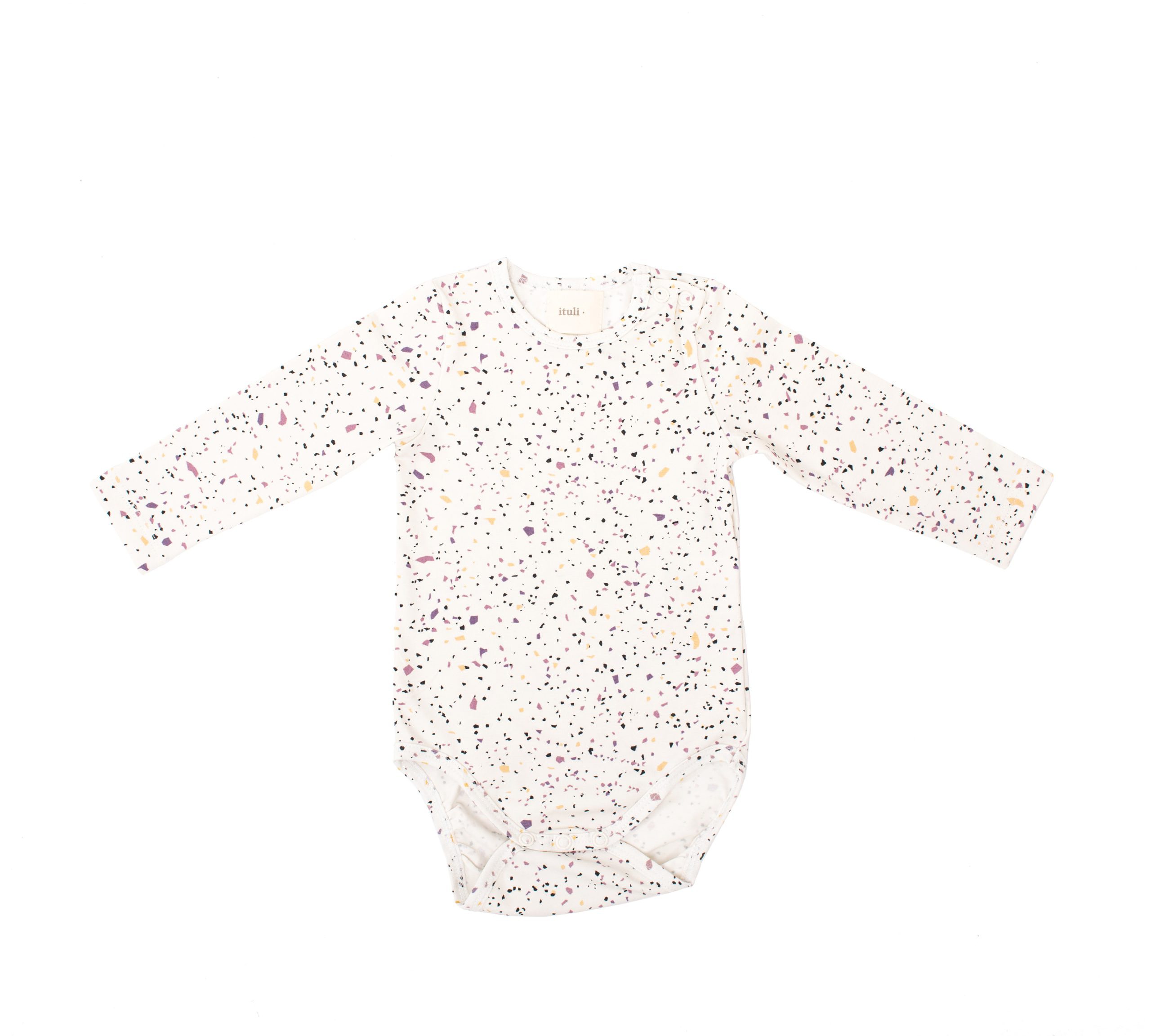 Bodysuit Longsleeve Terazzo Crema