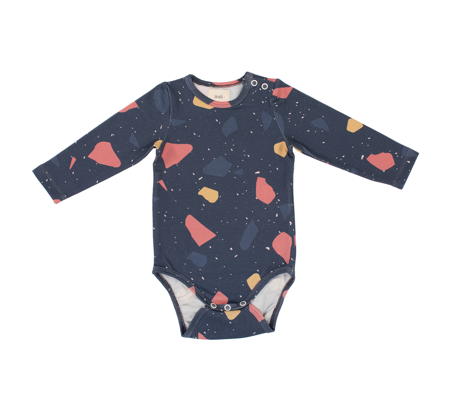 Bodysuit Longsleeve Terazzo Marino