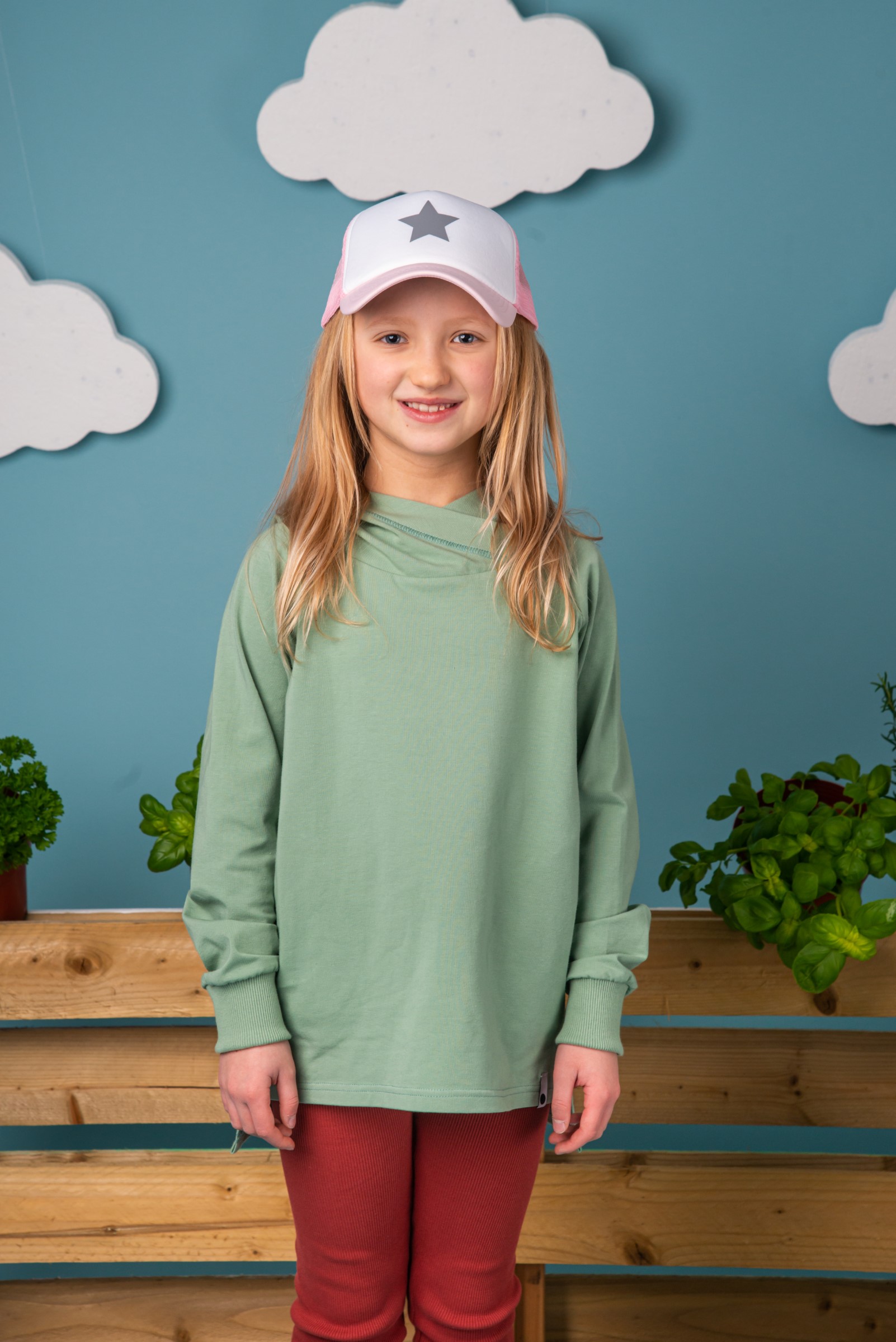 Kapuzenpullover Sommer - Basil