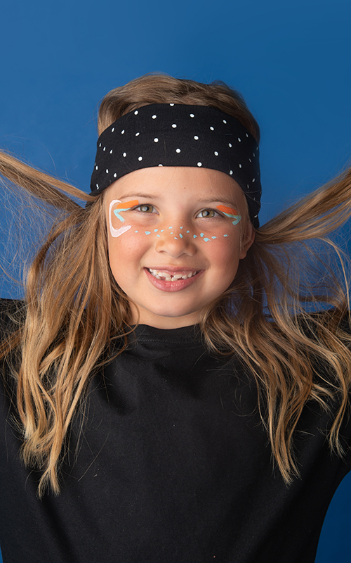 Stirnband - Schwarzer Mohn