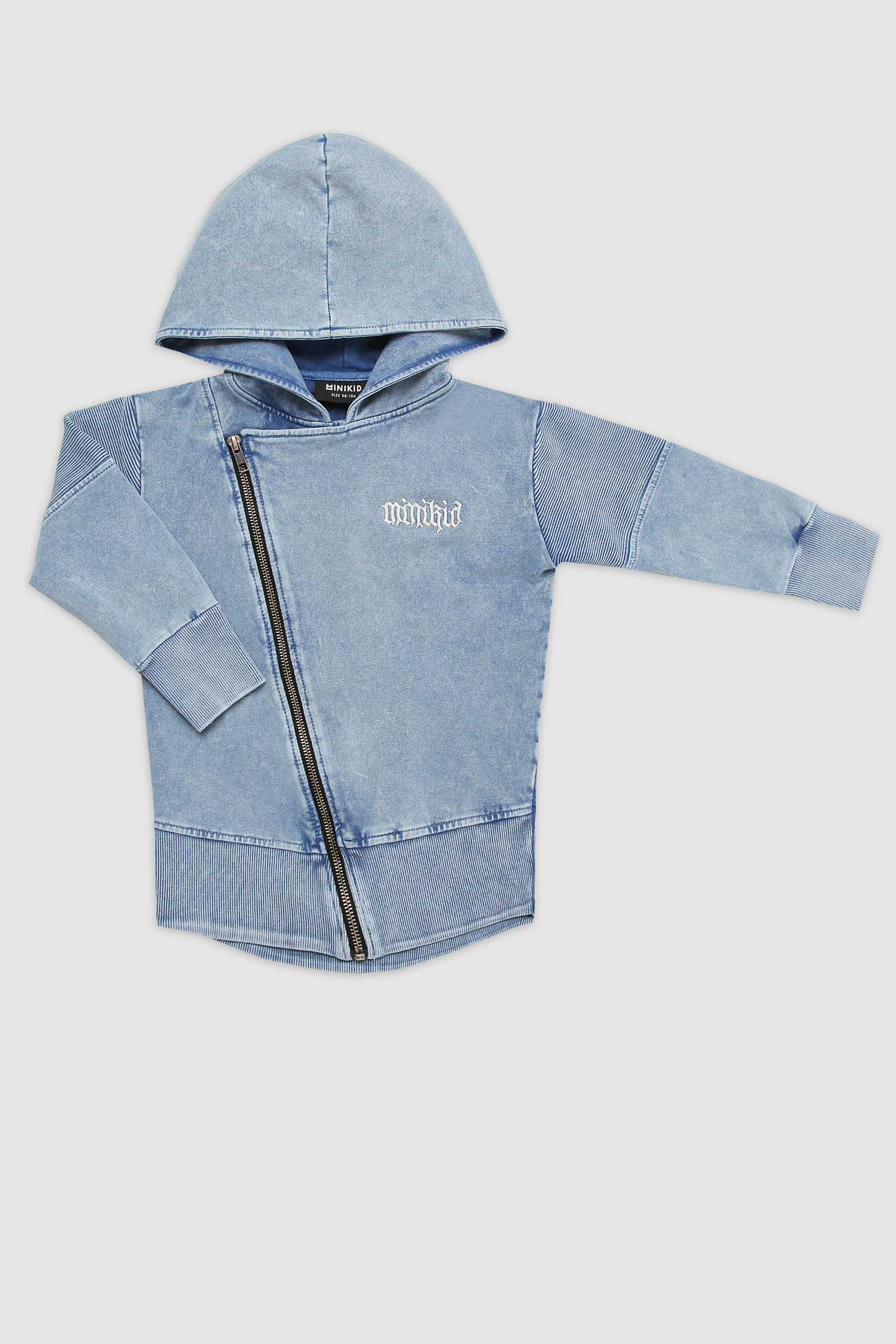 Kapuzenpullover mit Reißverschluss - Marmor Blau