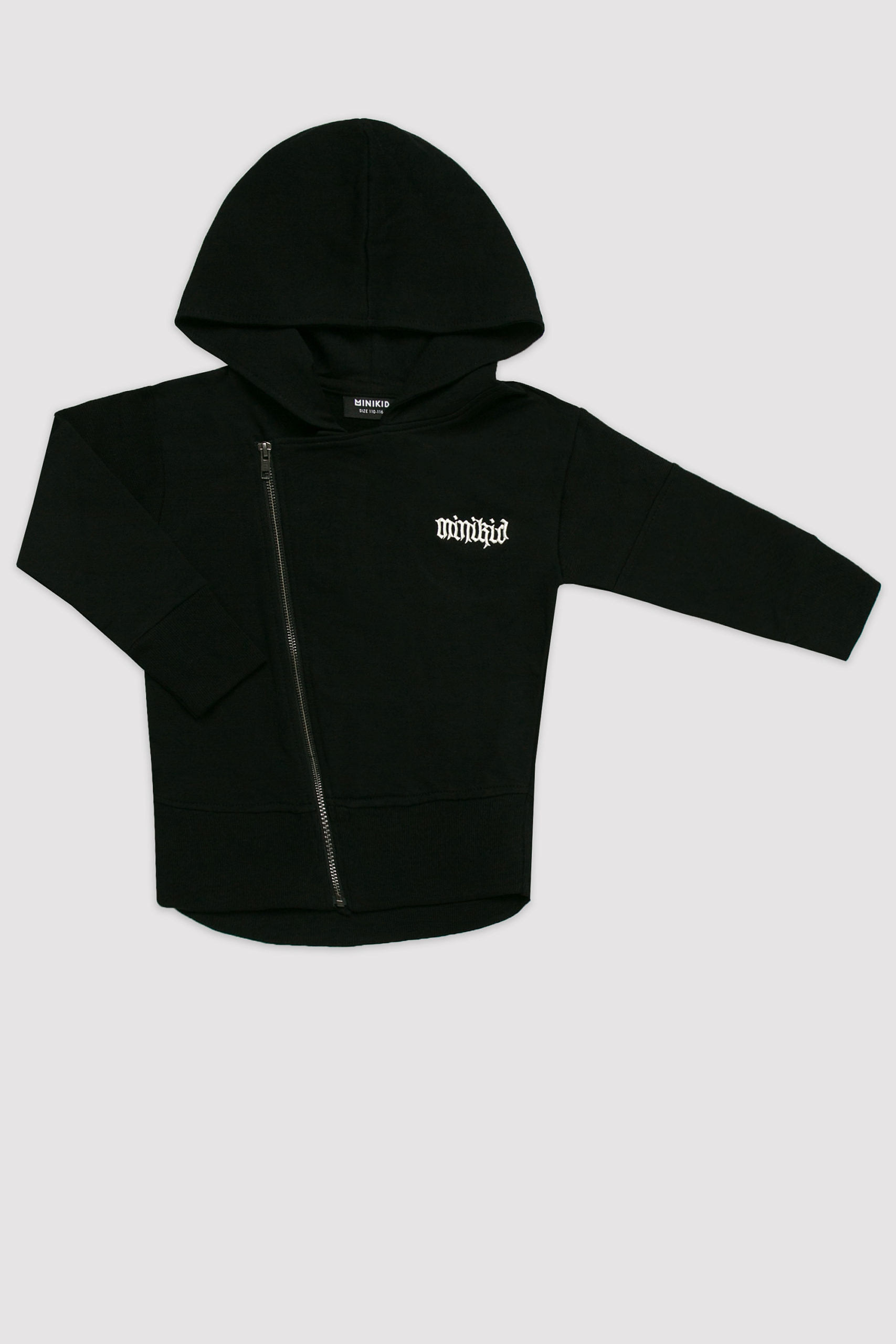 Kapuzenpullover mit Reißverschluss - Schwarz