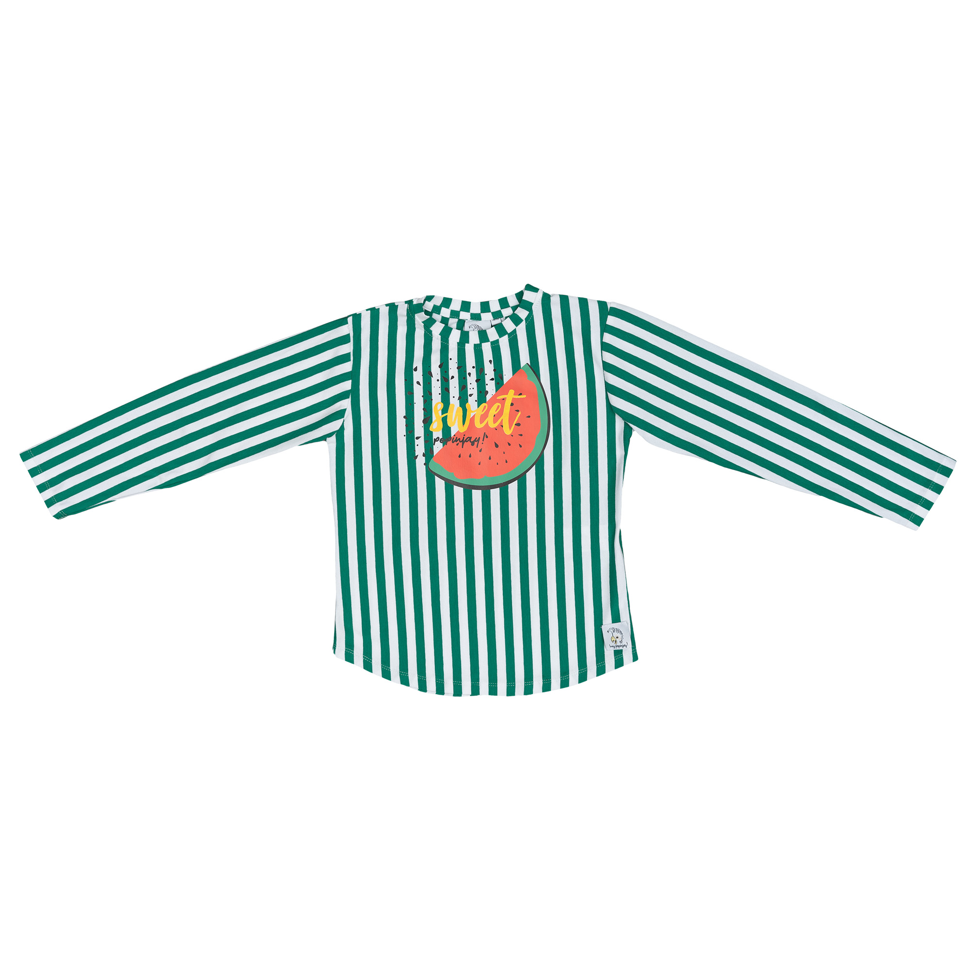 Langarmshirt Grüne Linien Wassermelone