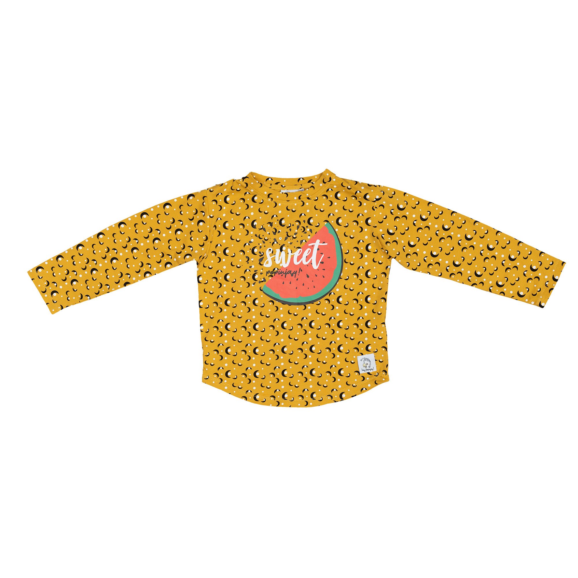 Langarmshirt Gelbe Papaya Saatgut Wassermelone