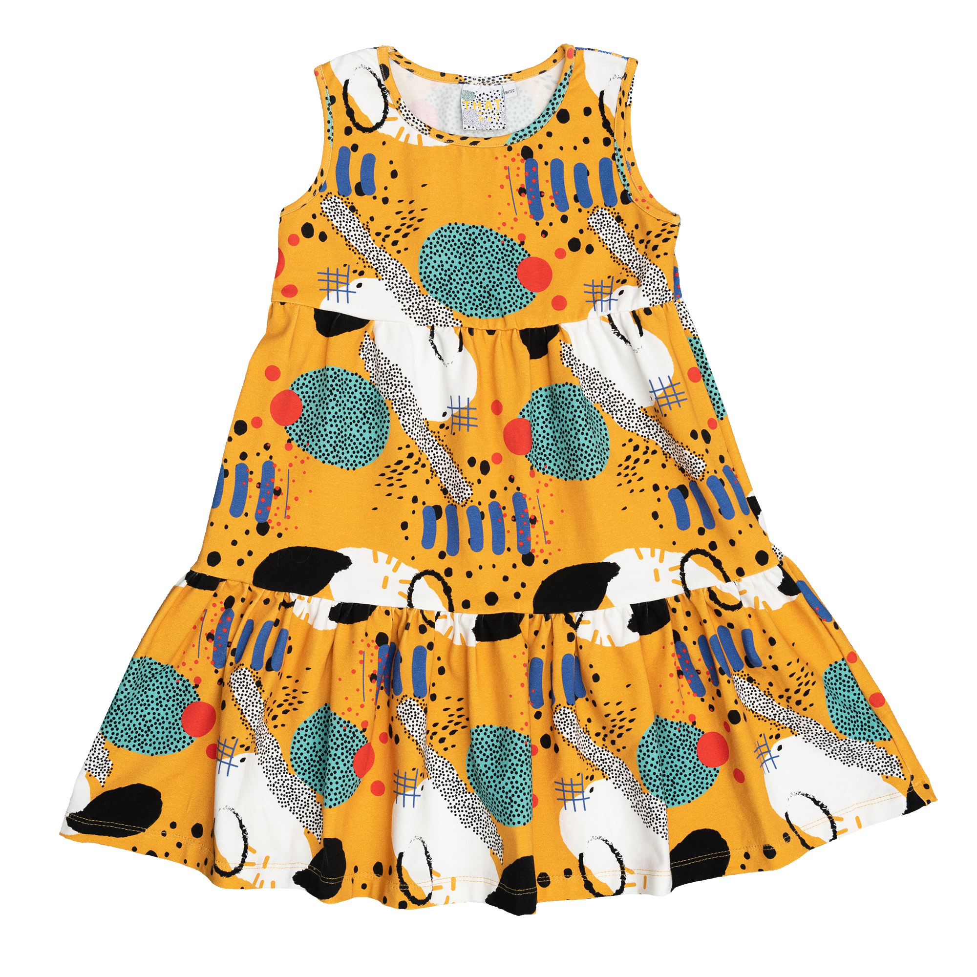 Fransen Kleid Orange Nest