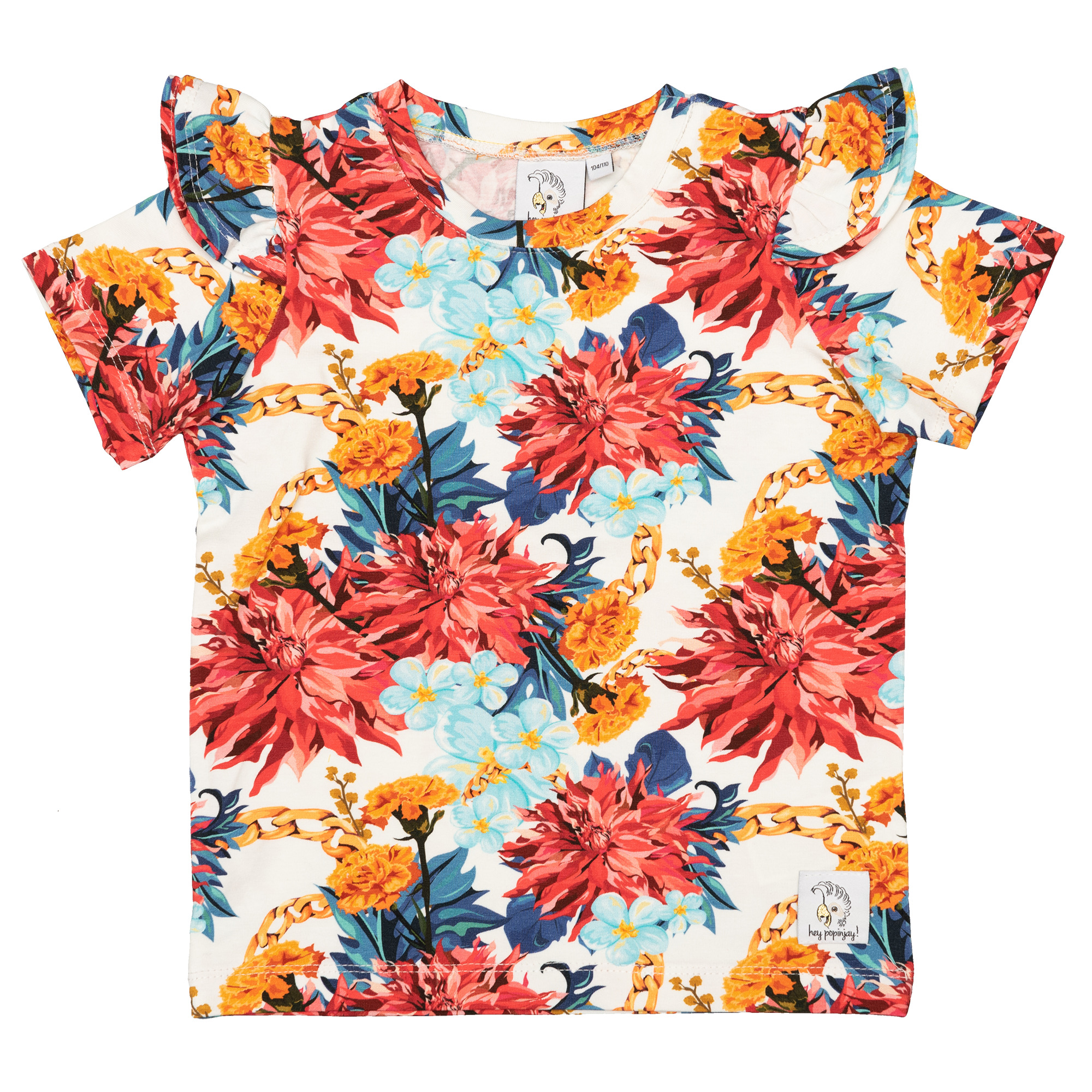 T-shirt mit Rüschen Dalia Weiß