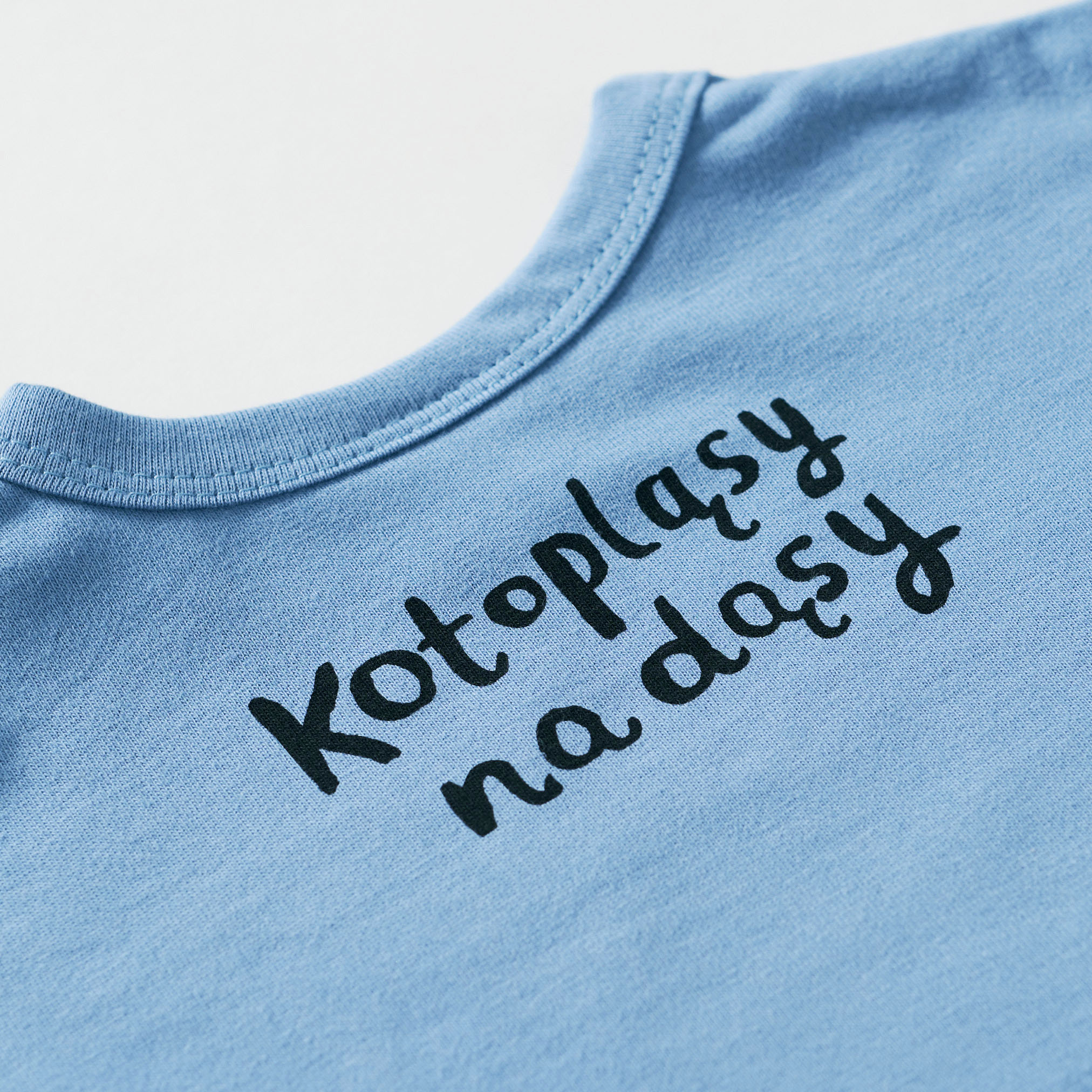 Katzen T-shirt - Blau