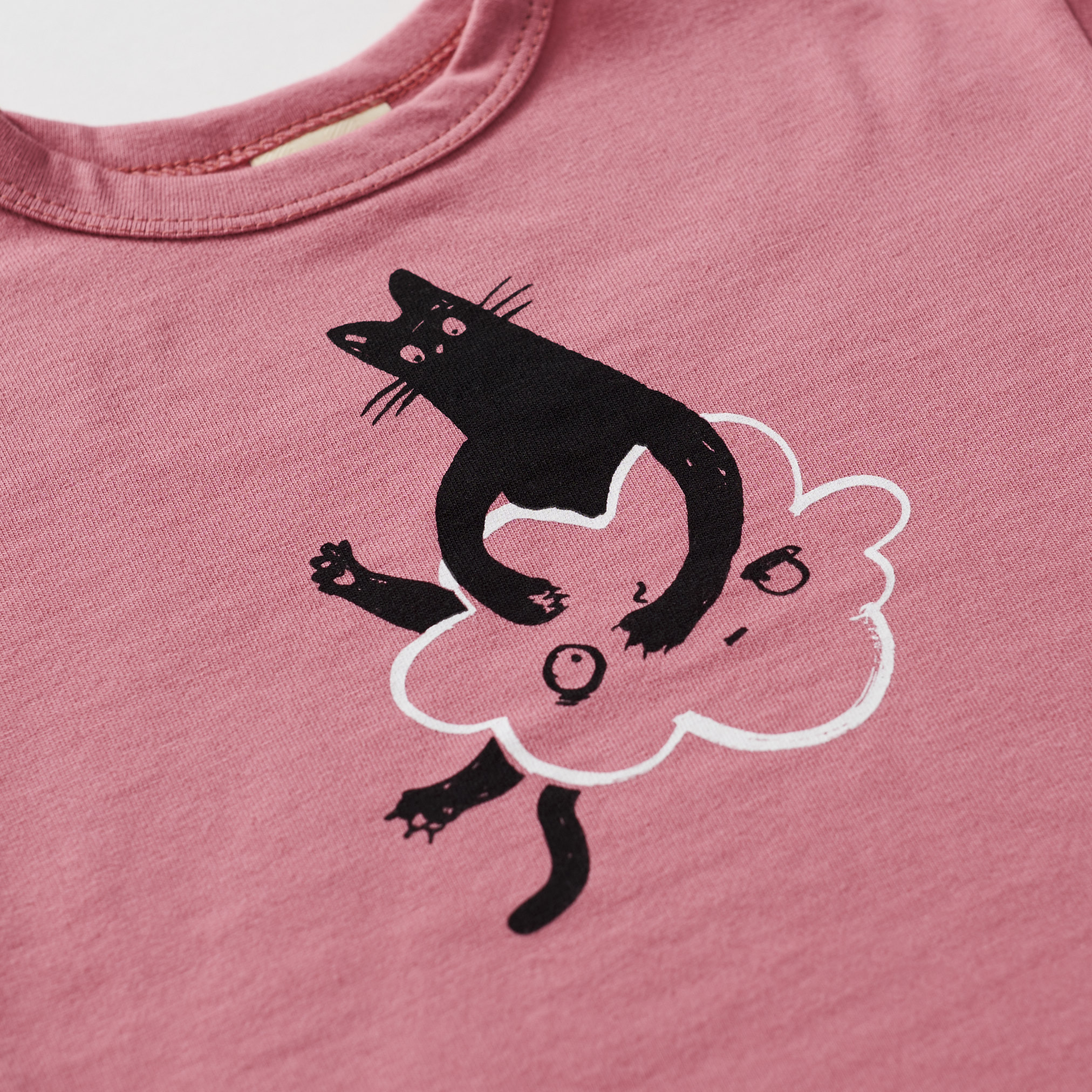 Katzen T-shirt - Rose
