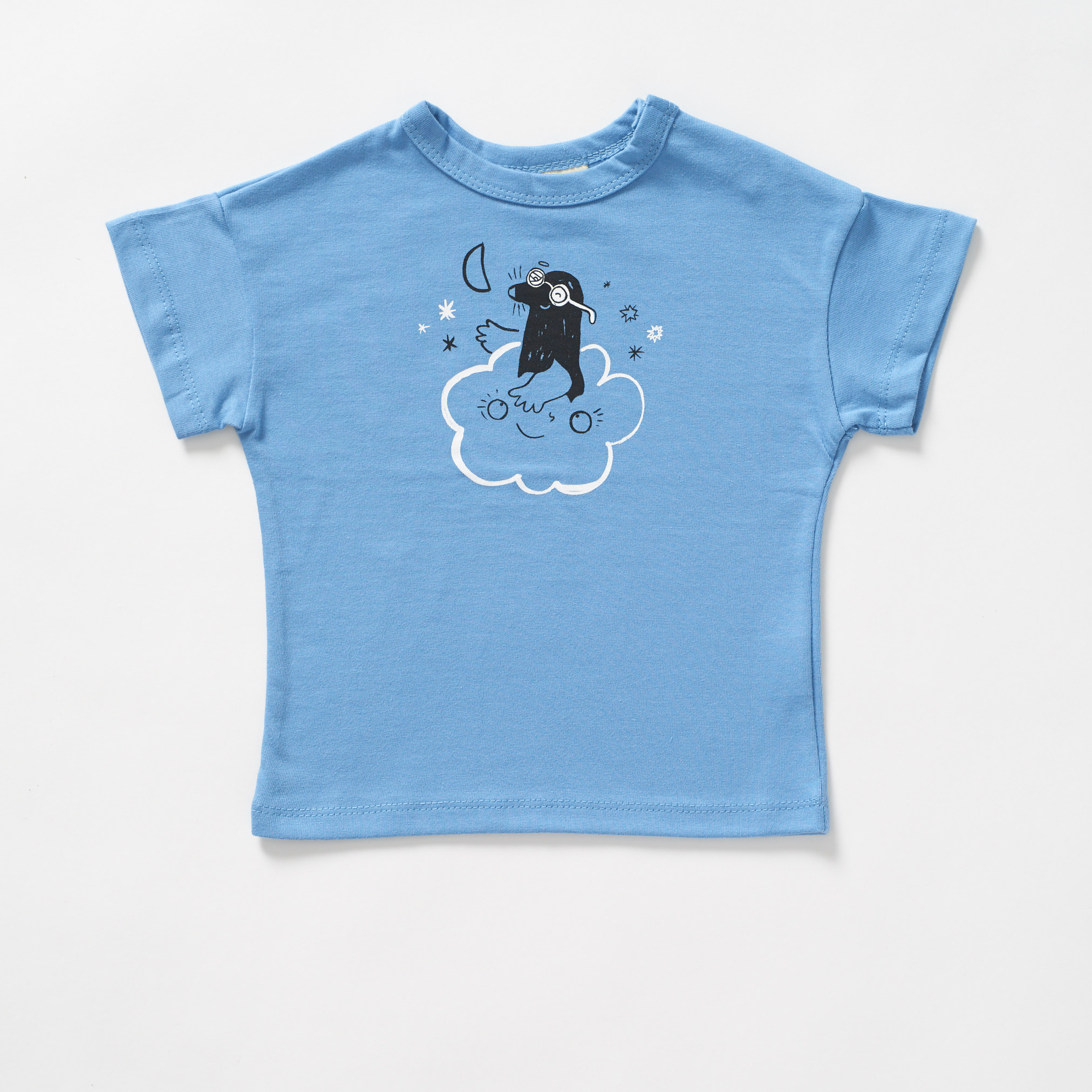 Maulwurf T-shirt - Blau