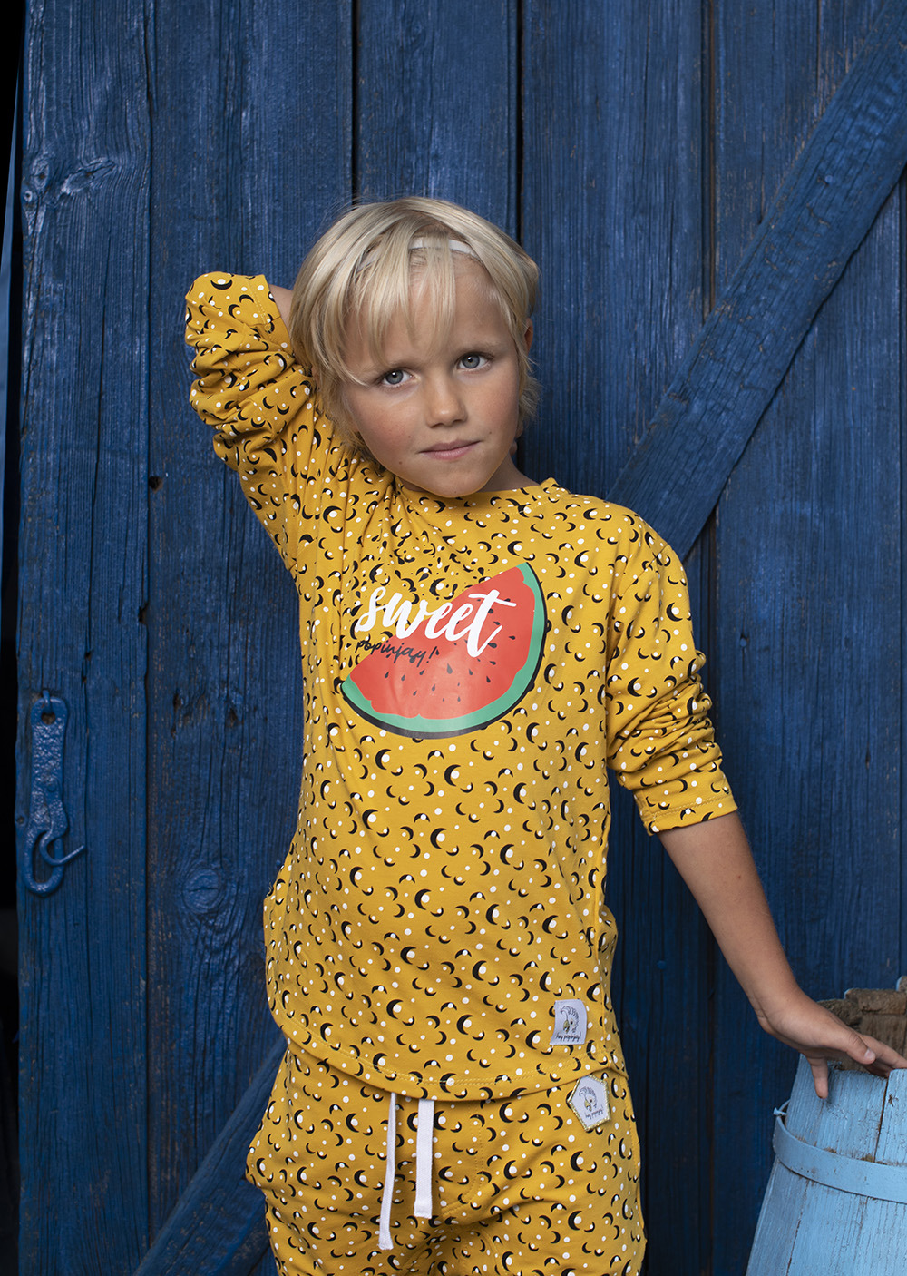 Langarmshirt Gelbe Papaya Saatgut Wassermelone