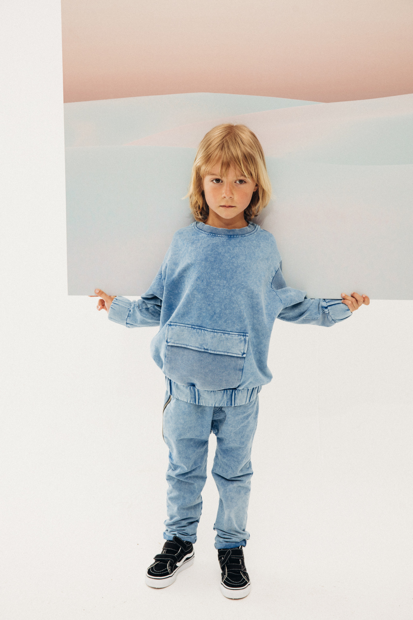 Sweatshirt - Marmoblau