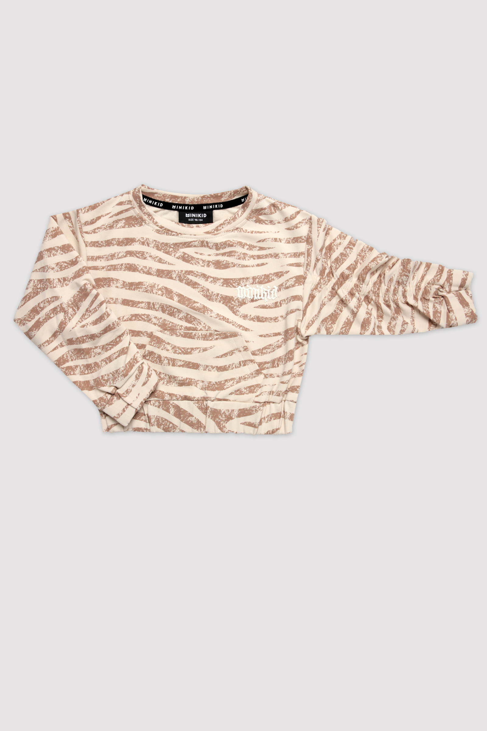 Sweatshirt Zebra pinched - Carmel