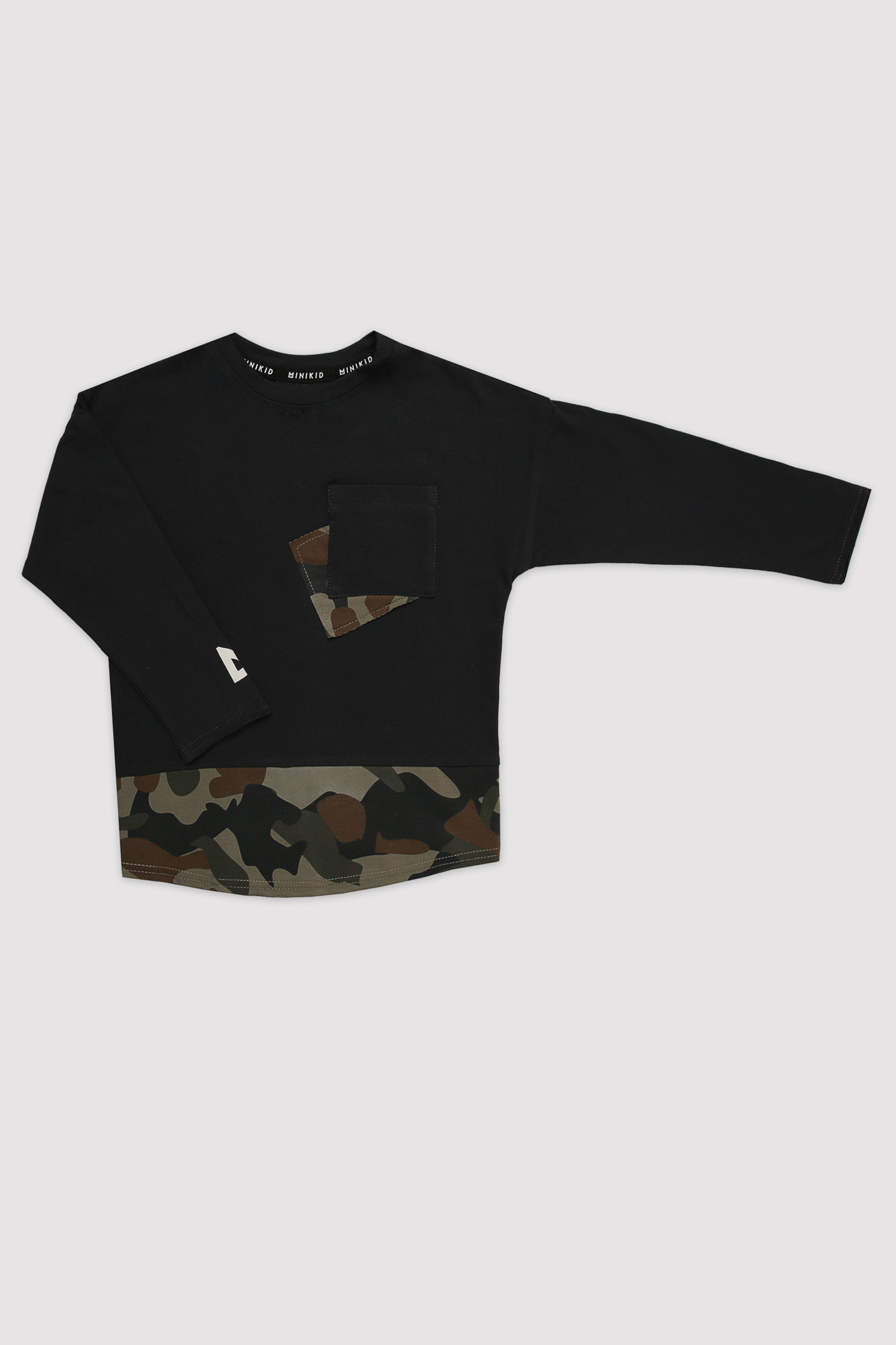 Langarmshirt Panel Camo