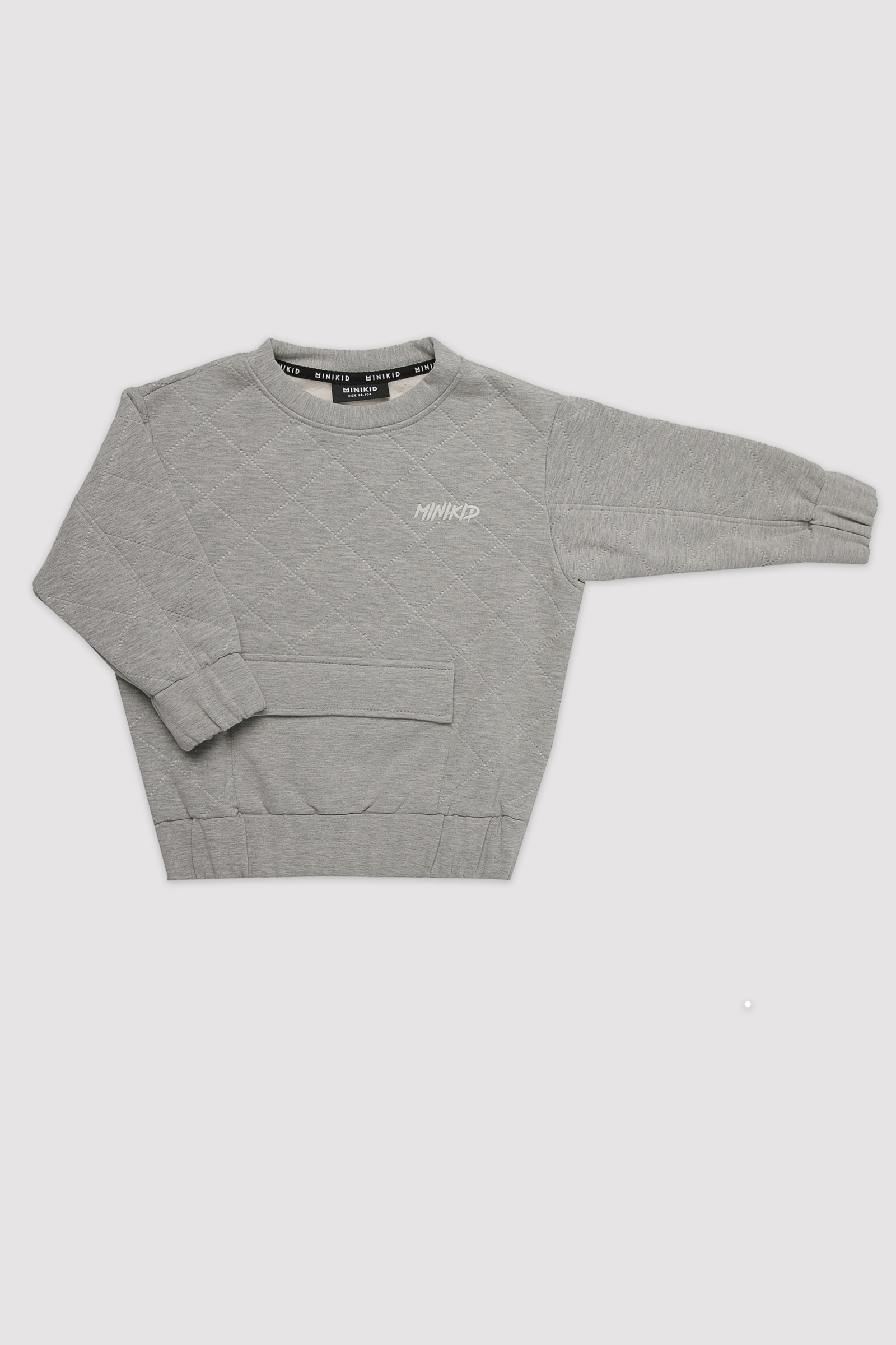 Sweatshirt - Quilted grey