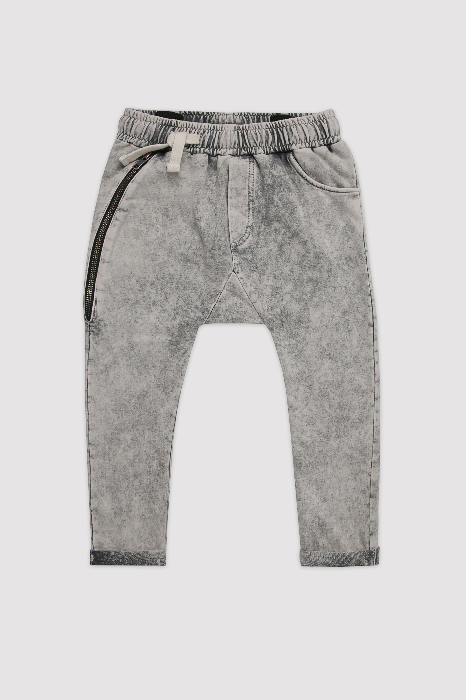 Jogginghose Zipper - Acid Grey