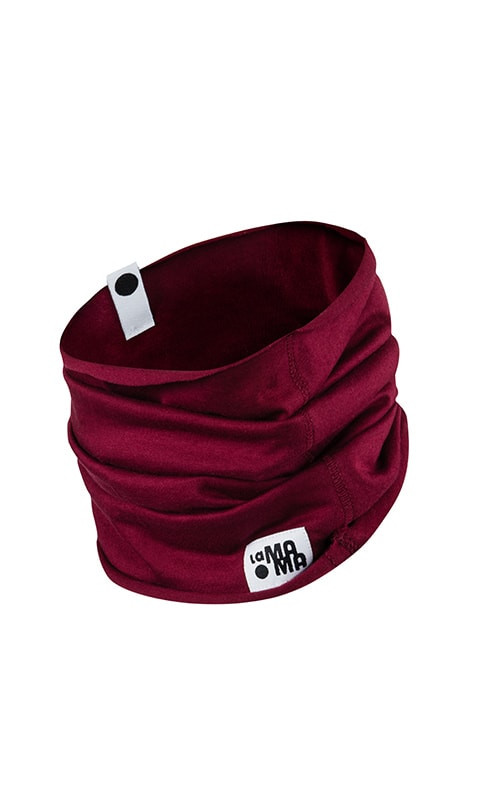 Schlauchschal aus baumwolle - Rotbraun