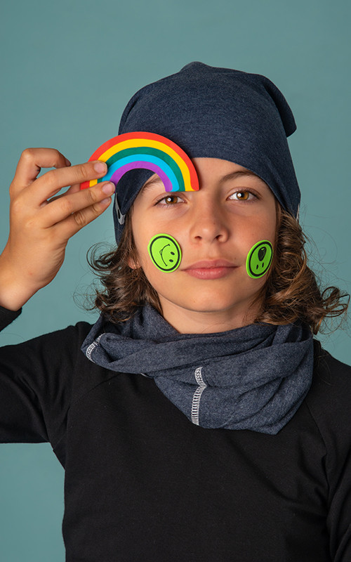 Baumwolle Mütze - a la jeans