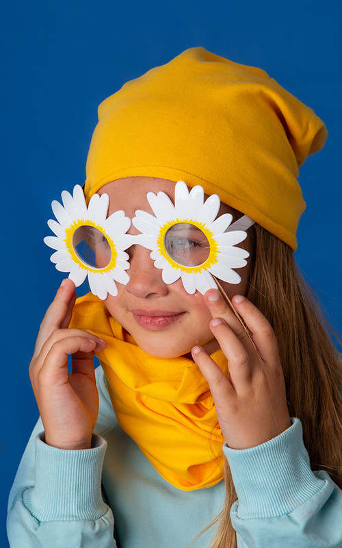 Baumwolle Mütze - Gelb