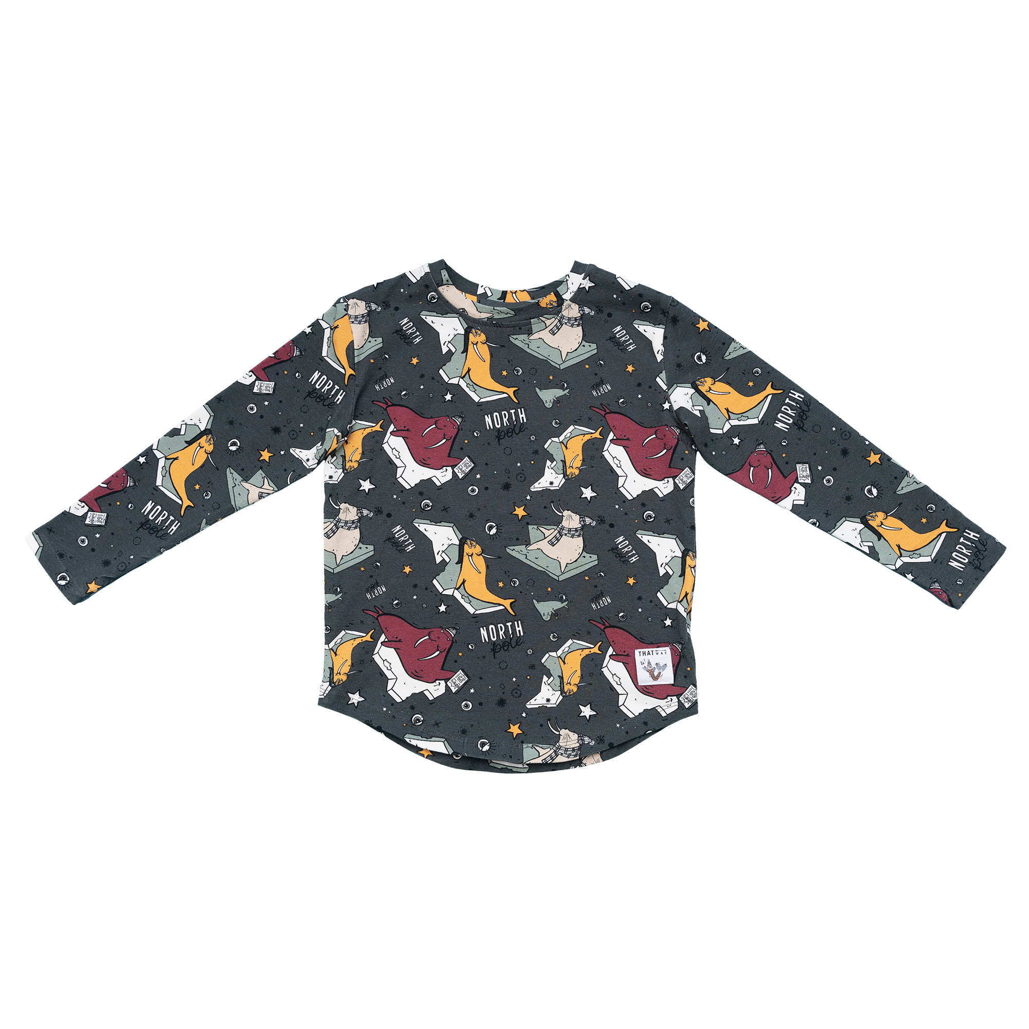 Langarmshirt Sea Lions Graphit