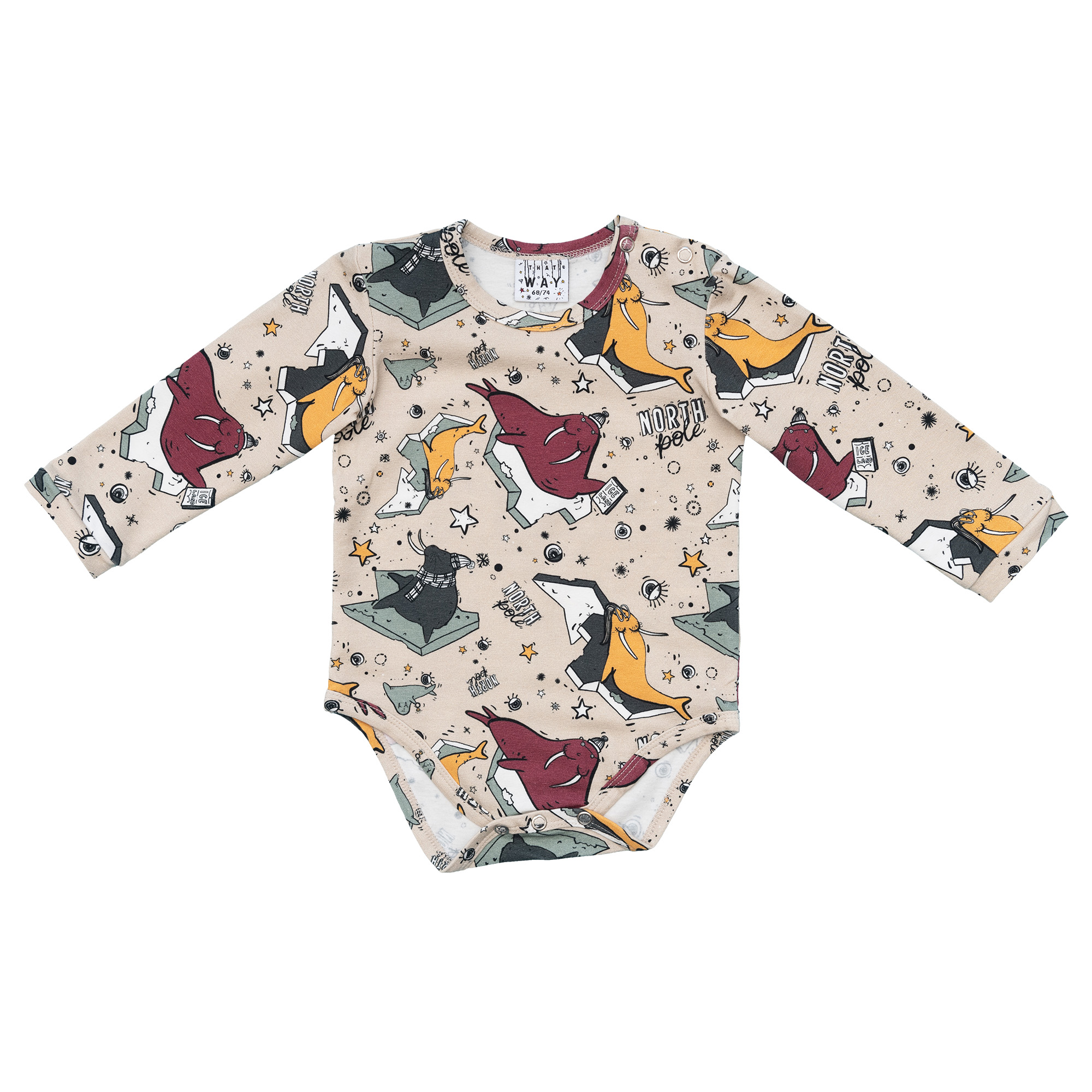 Bodysuit Sea Lions Beige