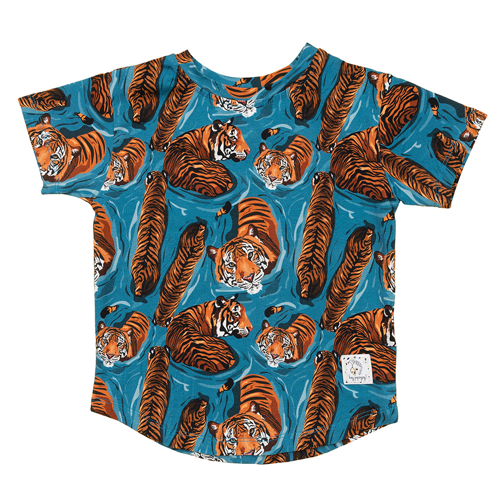 T-shirt Blue Tiger