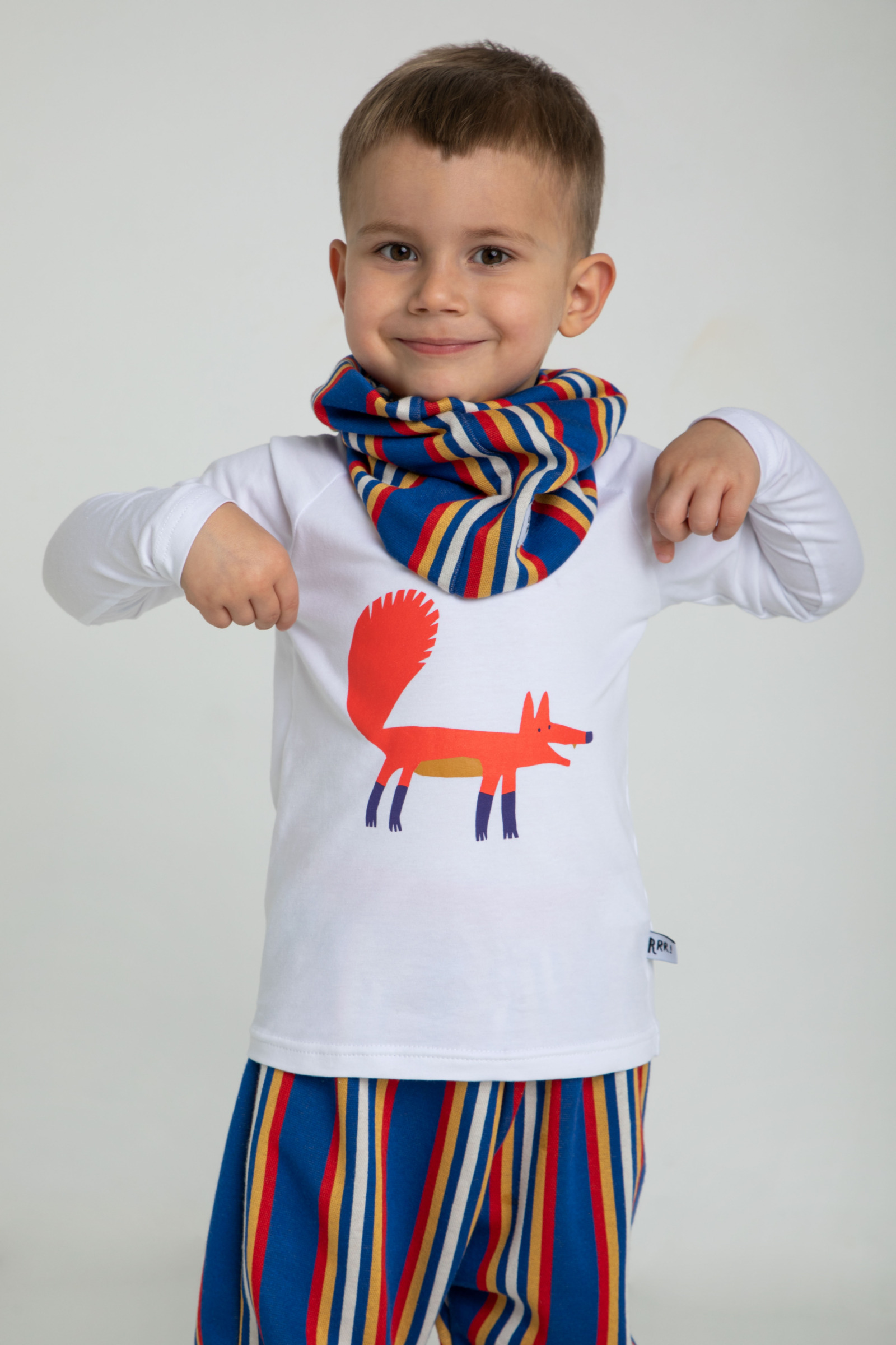 Fuchs Langarmshirt Weiß