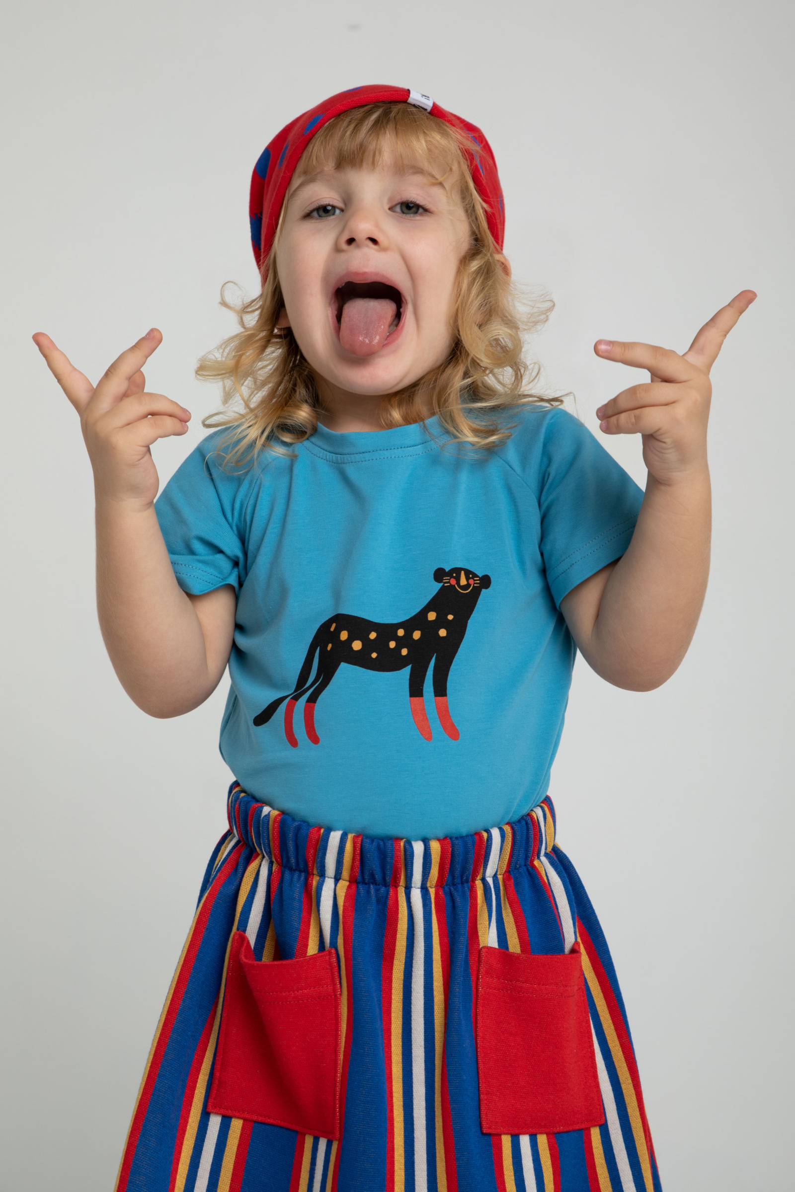 Panther T-shirt Blau