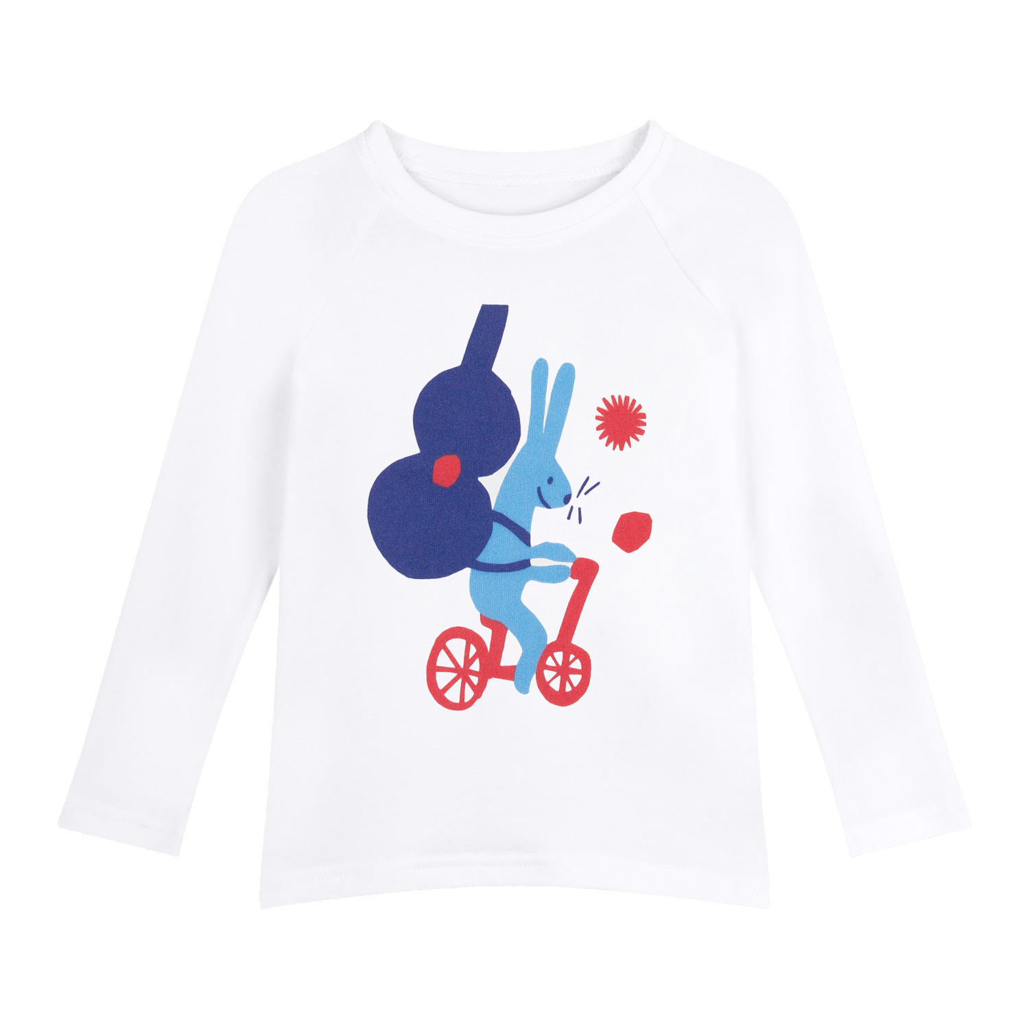 Hase Langarmshirt Weiß