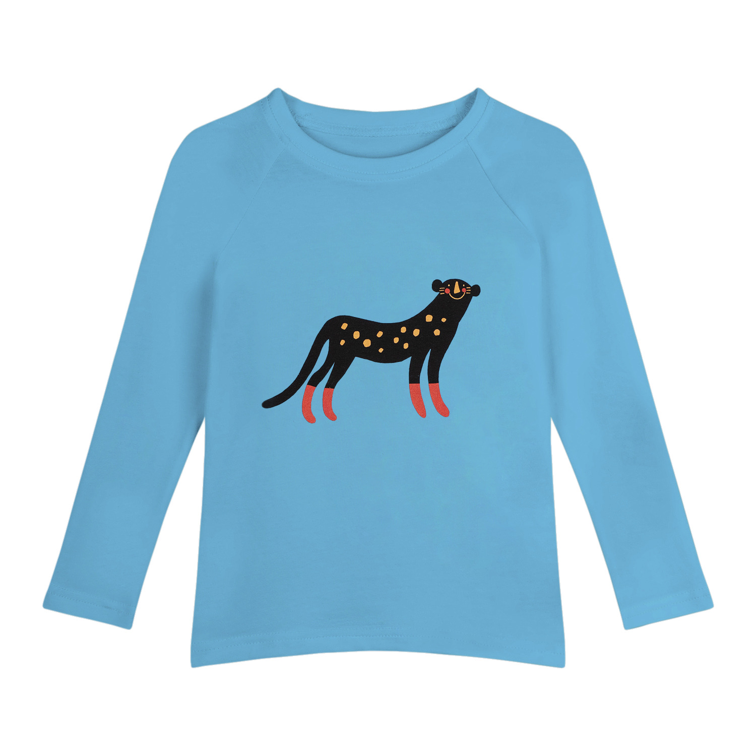Panther Langarmshirt Blau