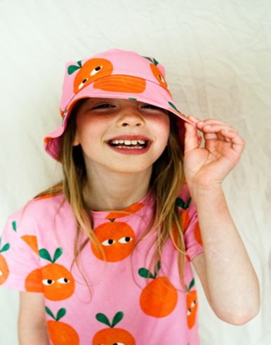 Oranges on Pink Bucket Hat