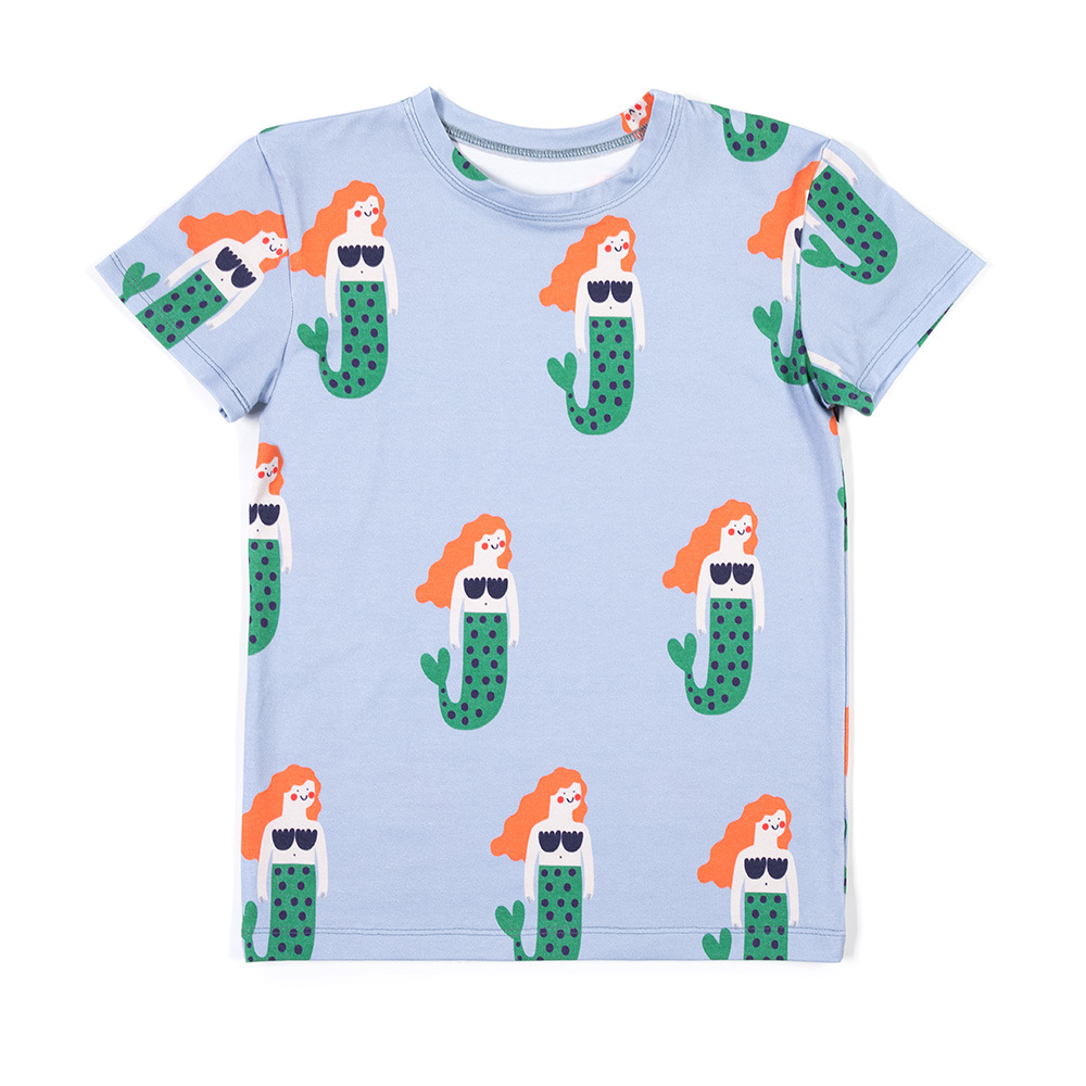 Mermaids on Blue Classic T-shirt