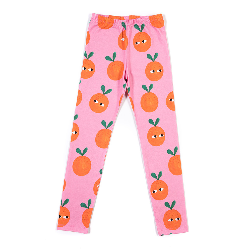 Oranges on Pink Leggings