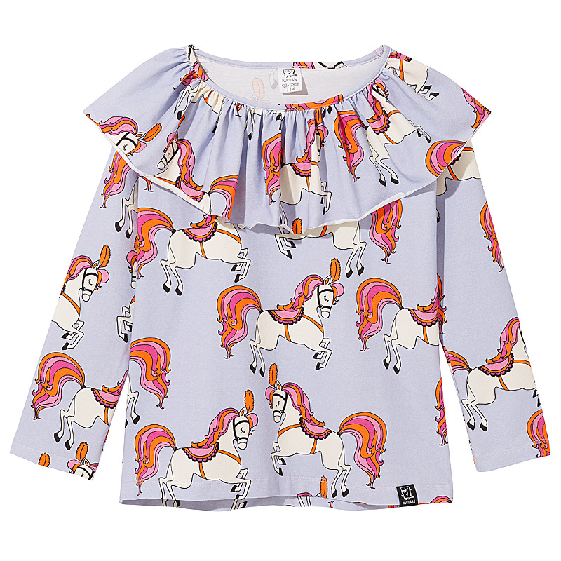 Langarmshirt Lilac Horse