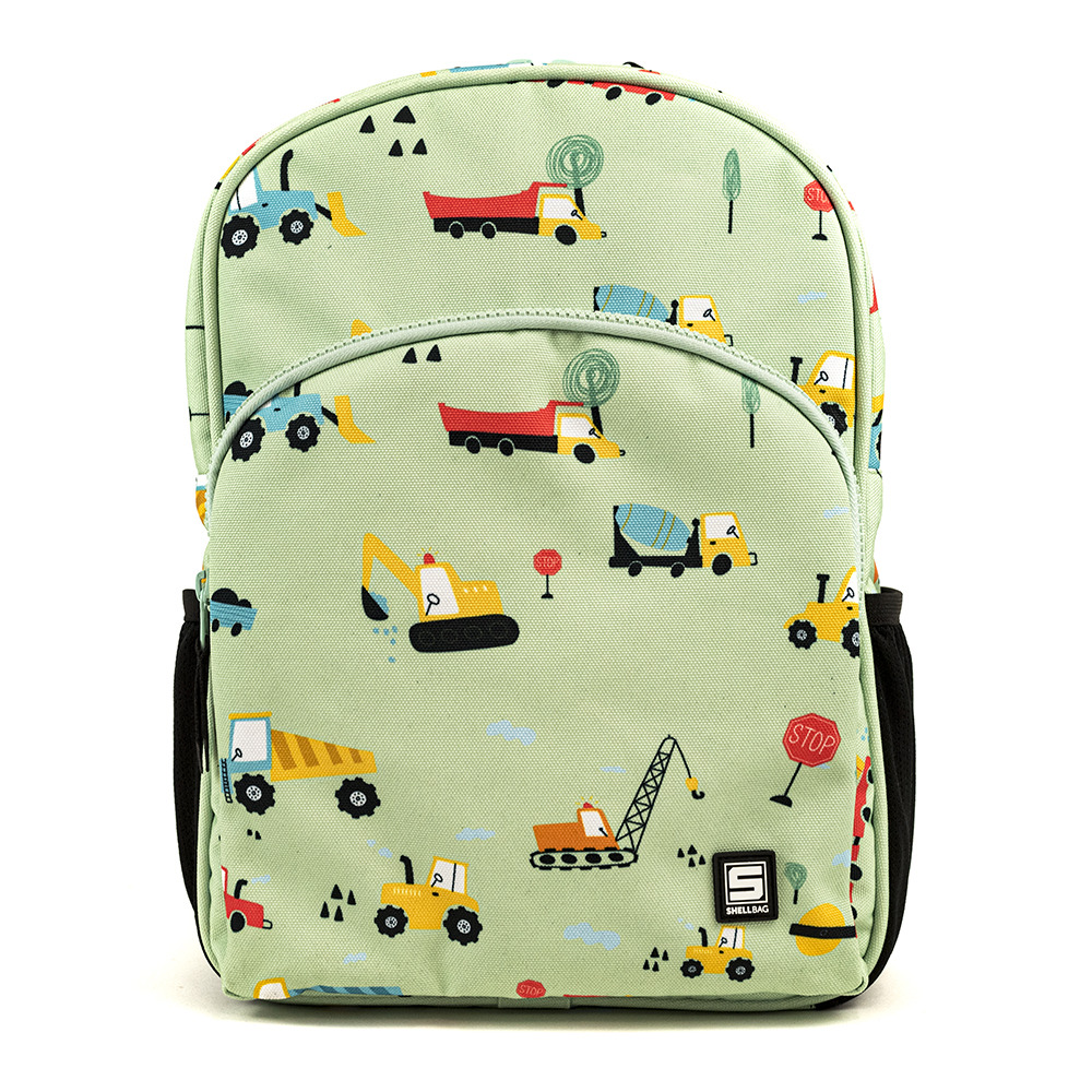 Schulrucksack - Baufahrzeuge