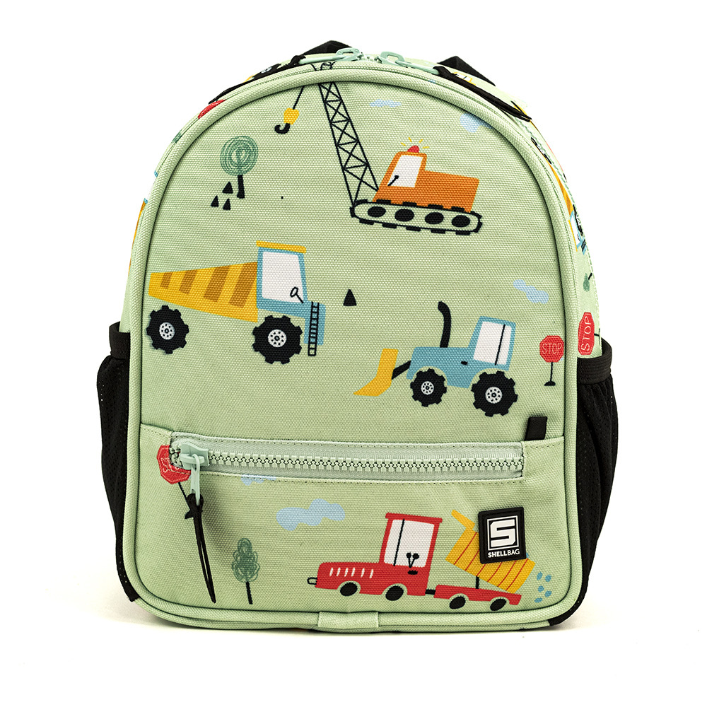 Rucksack für Vorschulkinder - Baufahrzeuge