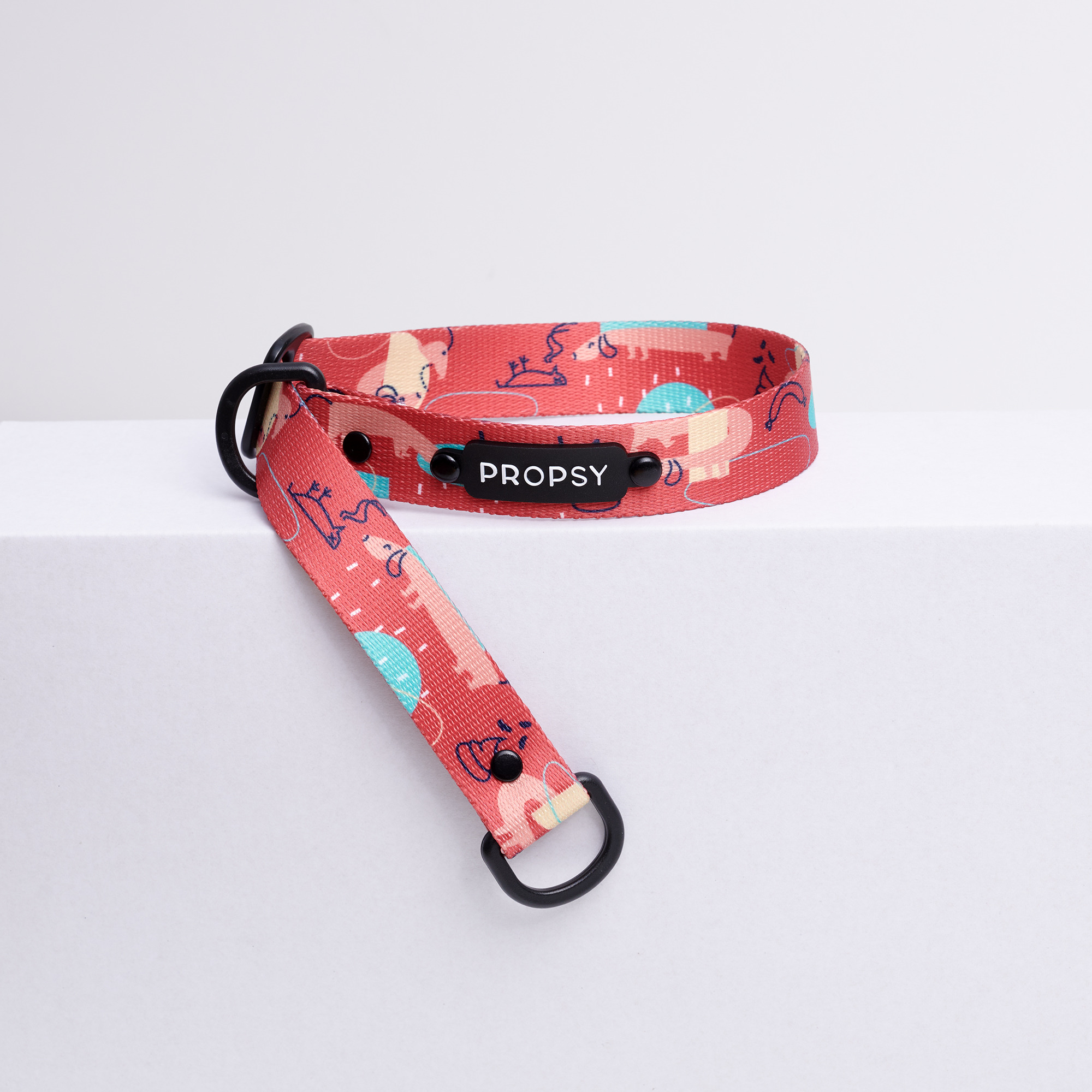 Schlupfhalsband - Raspberry