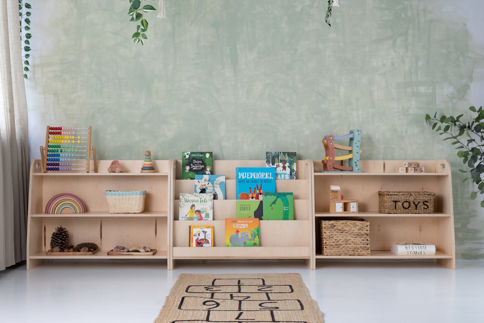 Montessori Set 2xRegal+ Bücherregal - 90cm