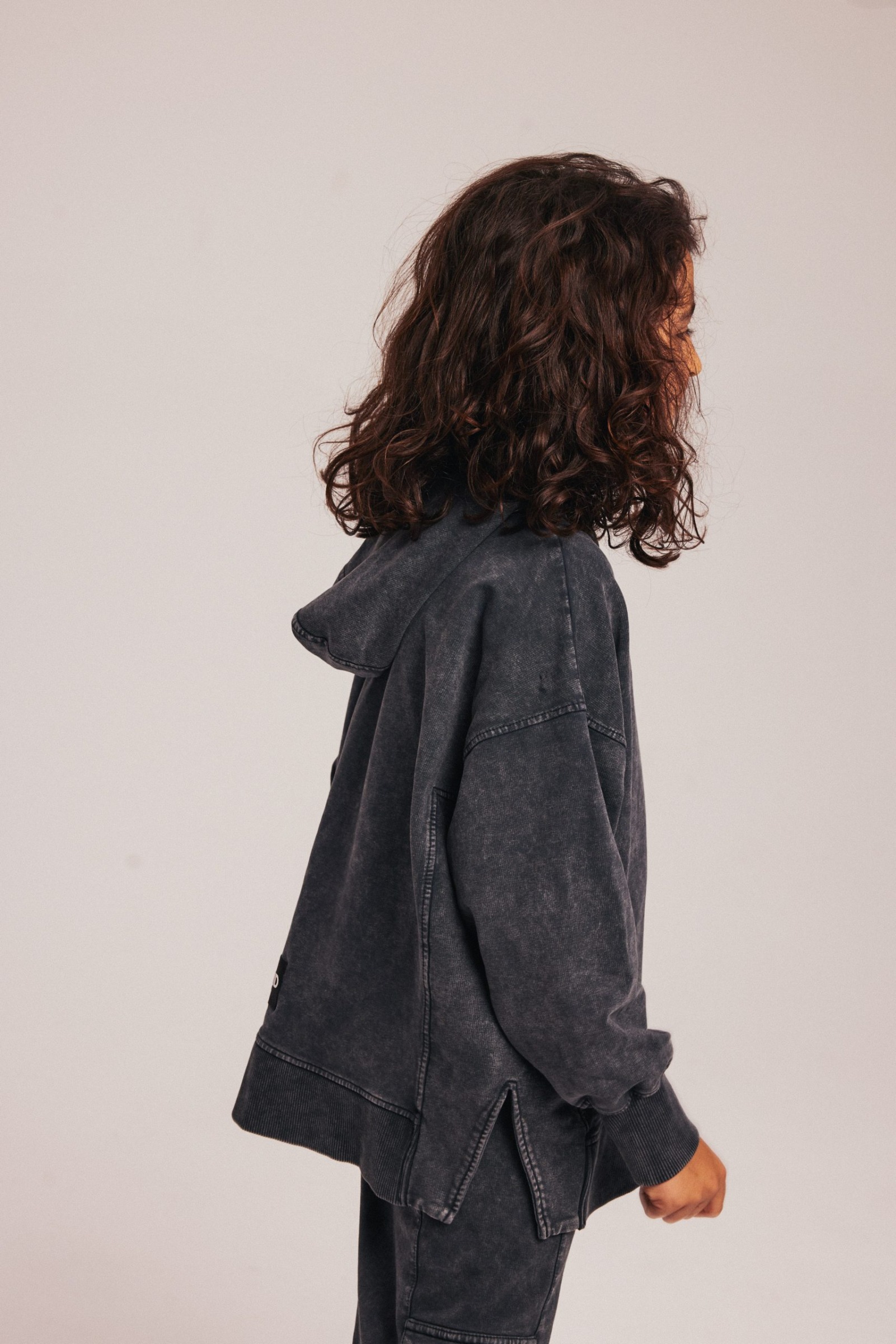 Kapuzenpullover - Vintage Black Wide