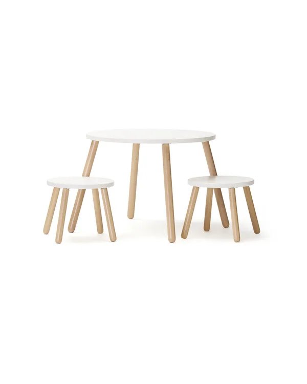 Kid's Concept - Hocker- und Tischset - Weiß