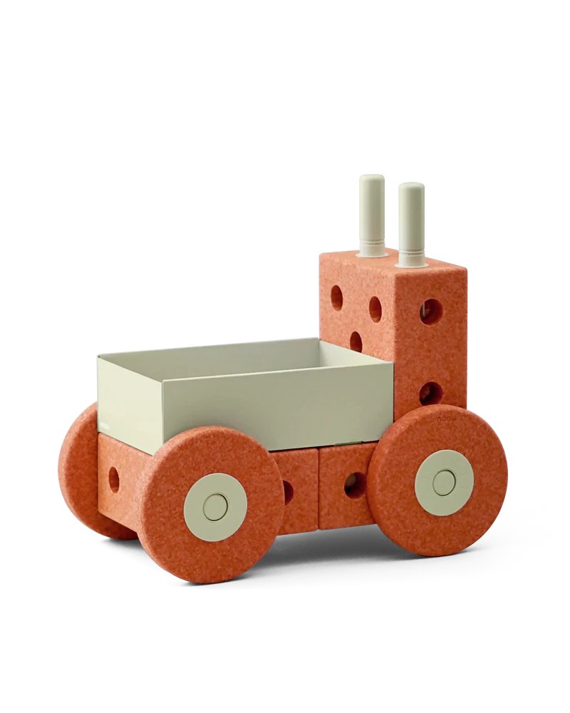 MODU – 3-in-1-Lauflernwagen – Gebranntes Orange / Staubgrün