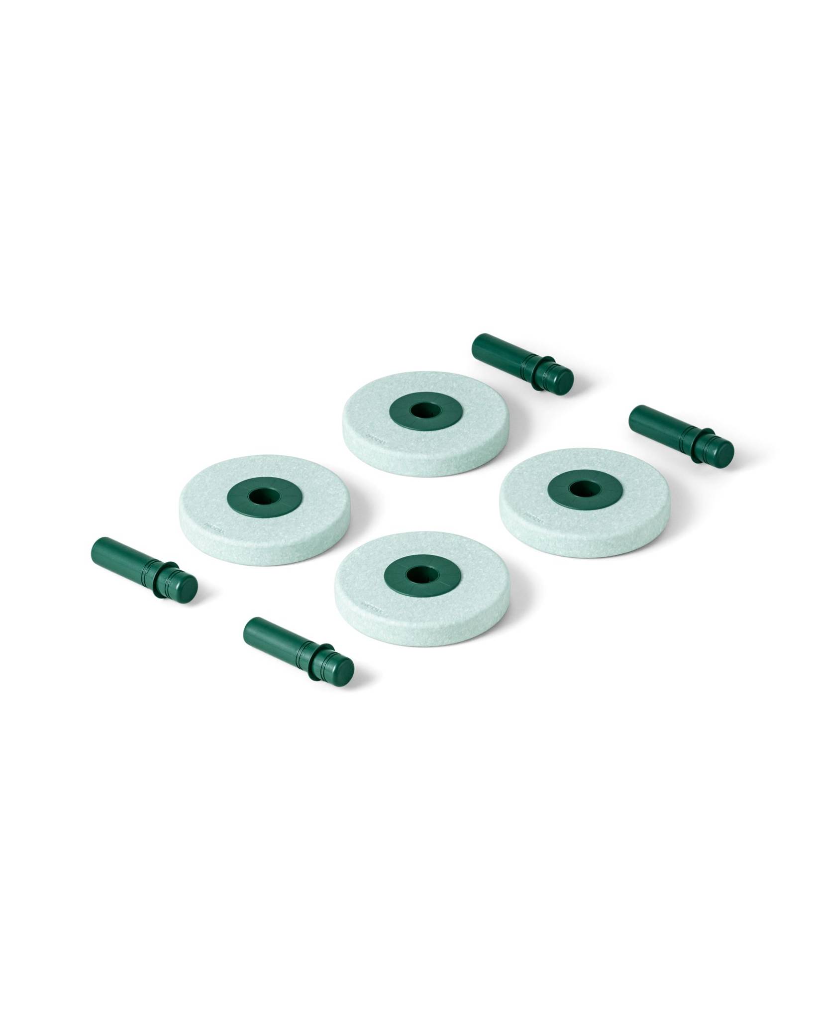 MODU - 4 x Schaumstoffräder, Minze