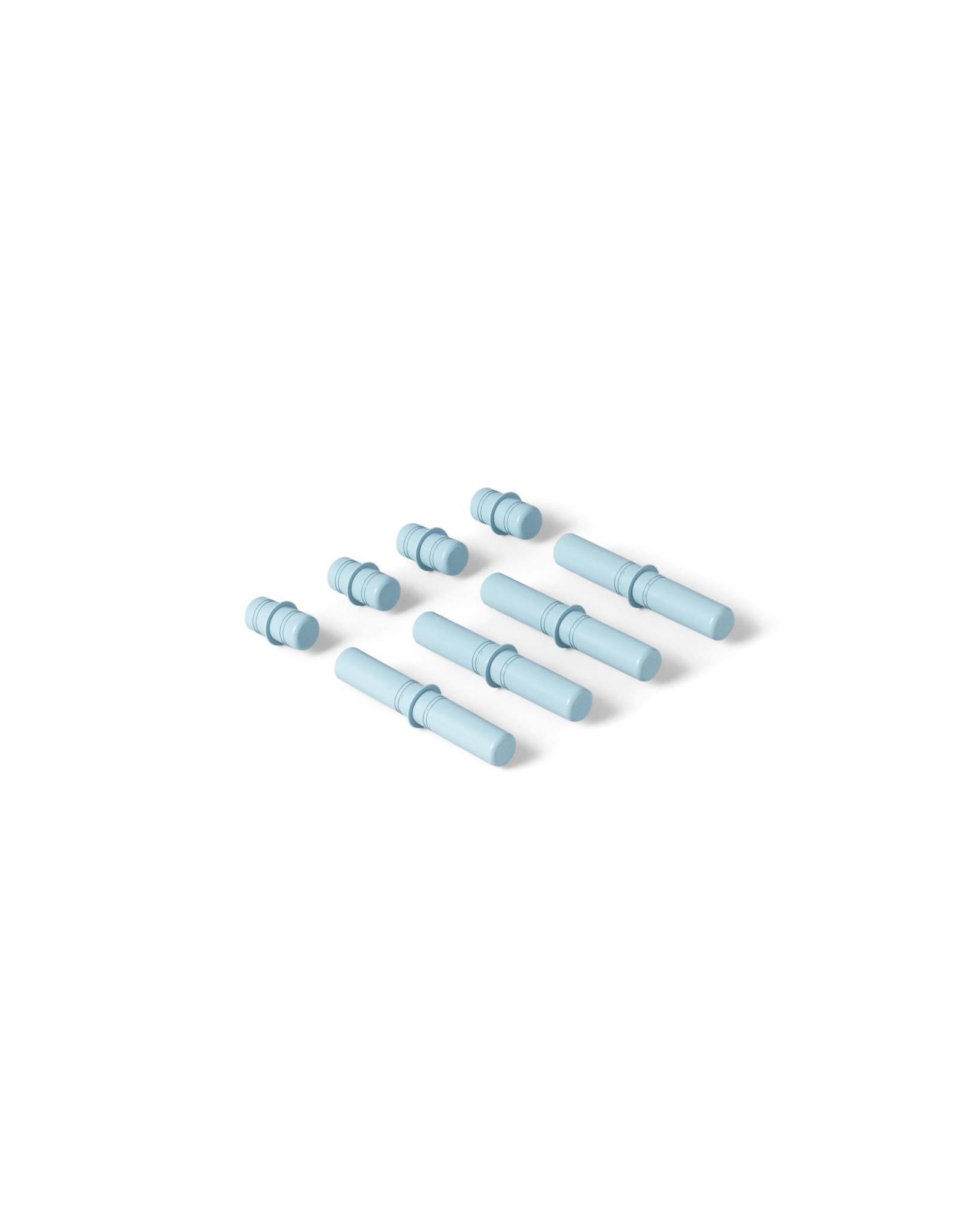 MODU - 8 Verbindungsstifte, himmelblau