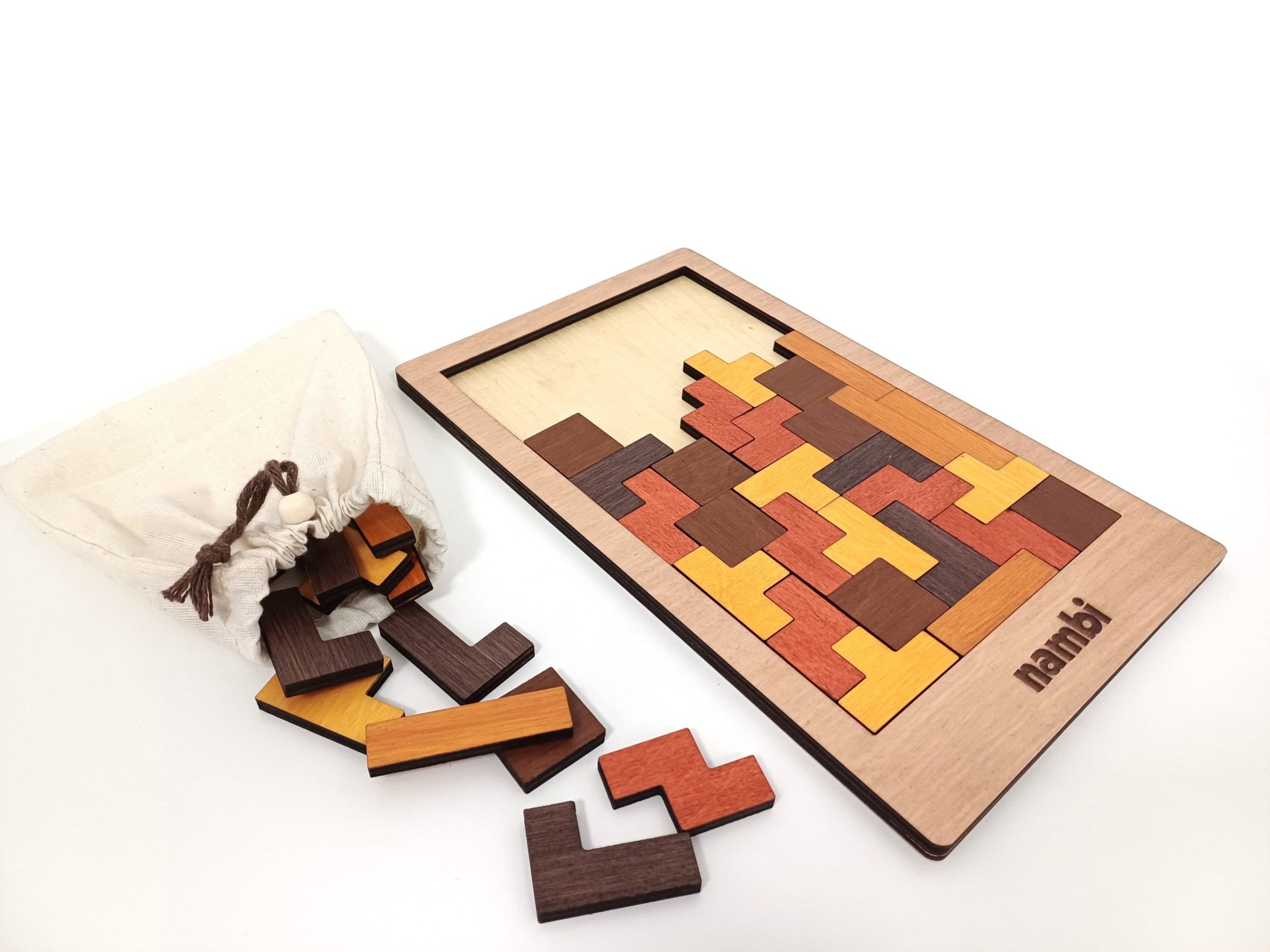 Holz-Logikspiel – Tetris