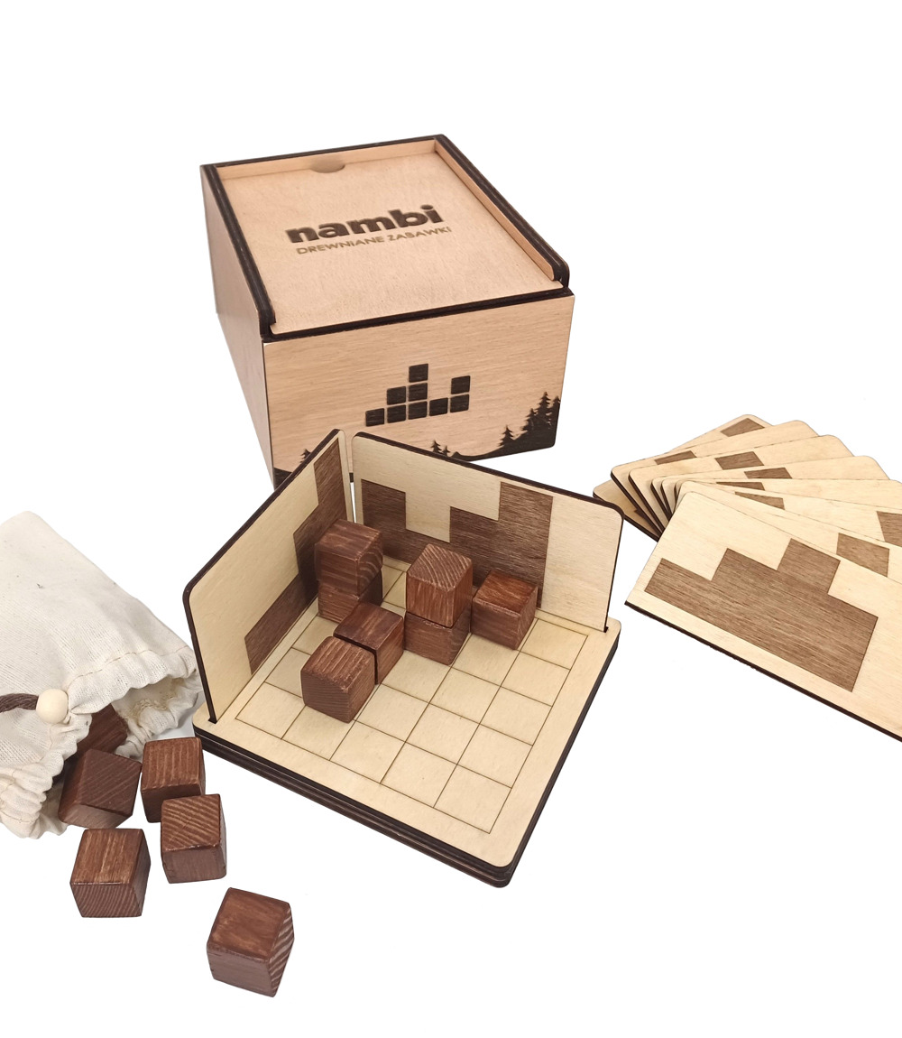 Holz-Logikspiel – Block-Schatten