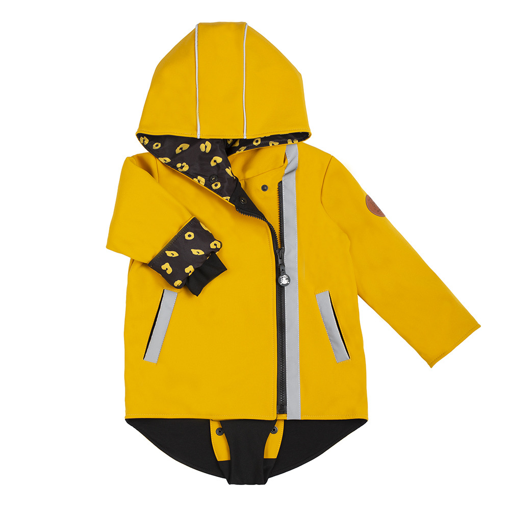 Kinder Softshelljacke mit Patent - Honiglein