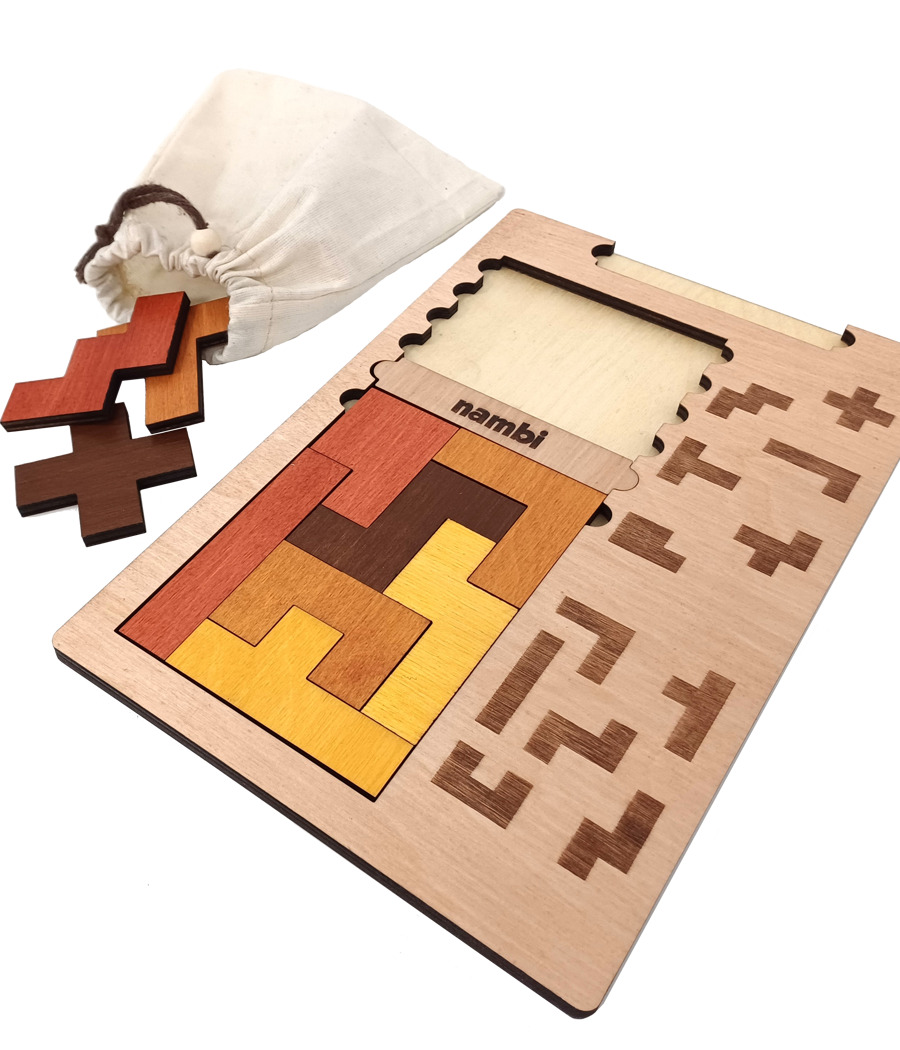 Holz-Logikspiel – Pentomino