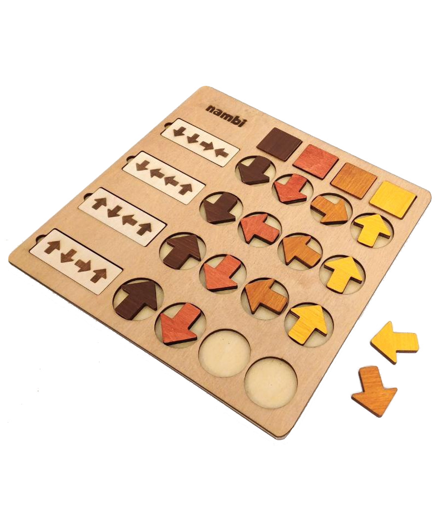 Holz-Logikspiel – Pfeile