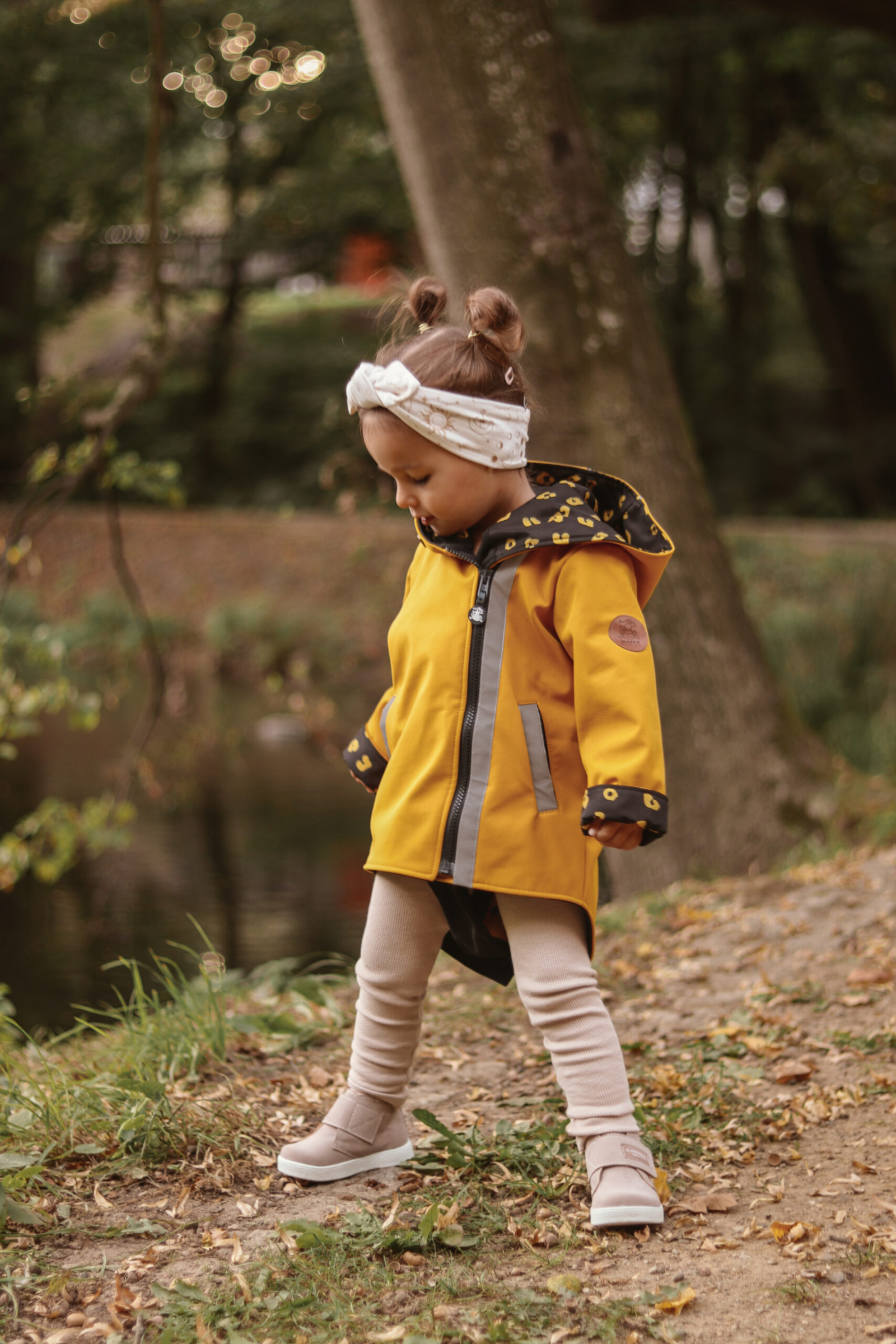 Kinder Softshelljacke mit Patent - Honiglein